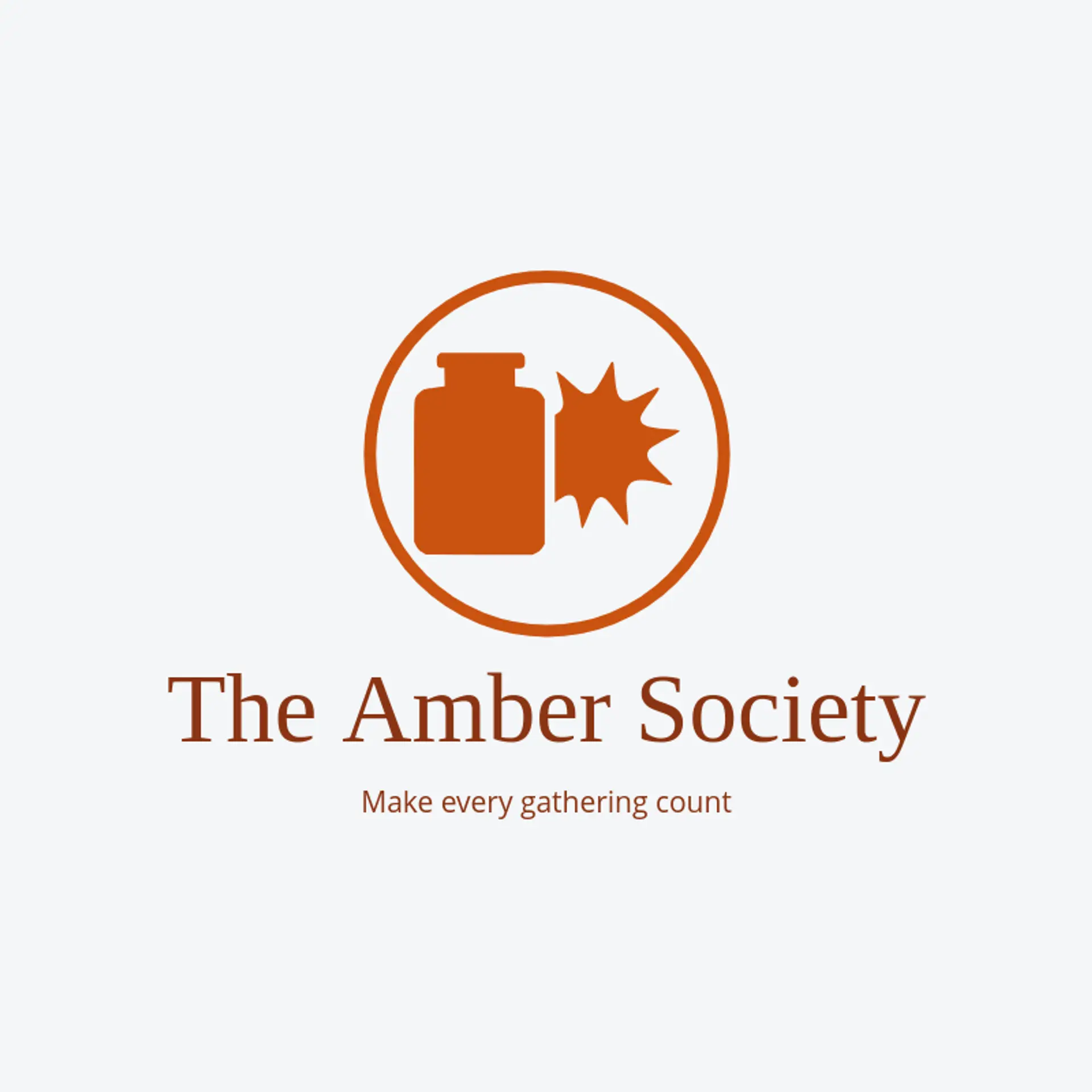 The Amber Society logo for whiskey