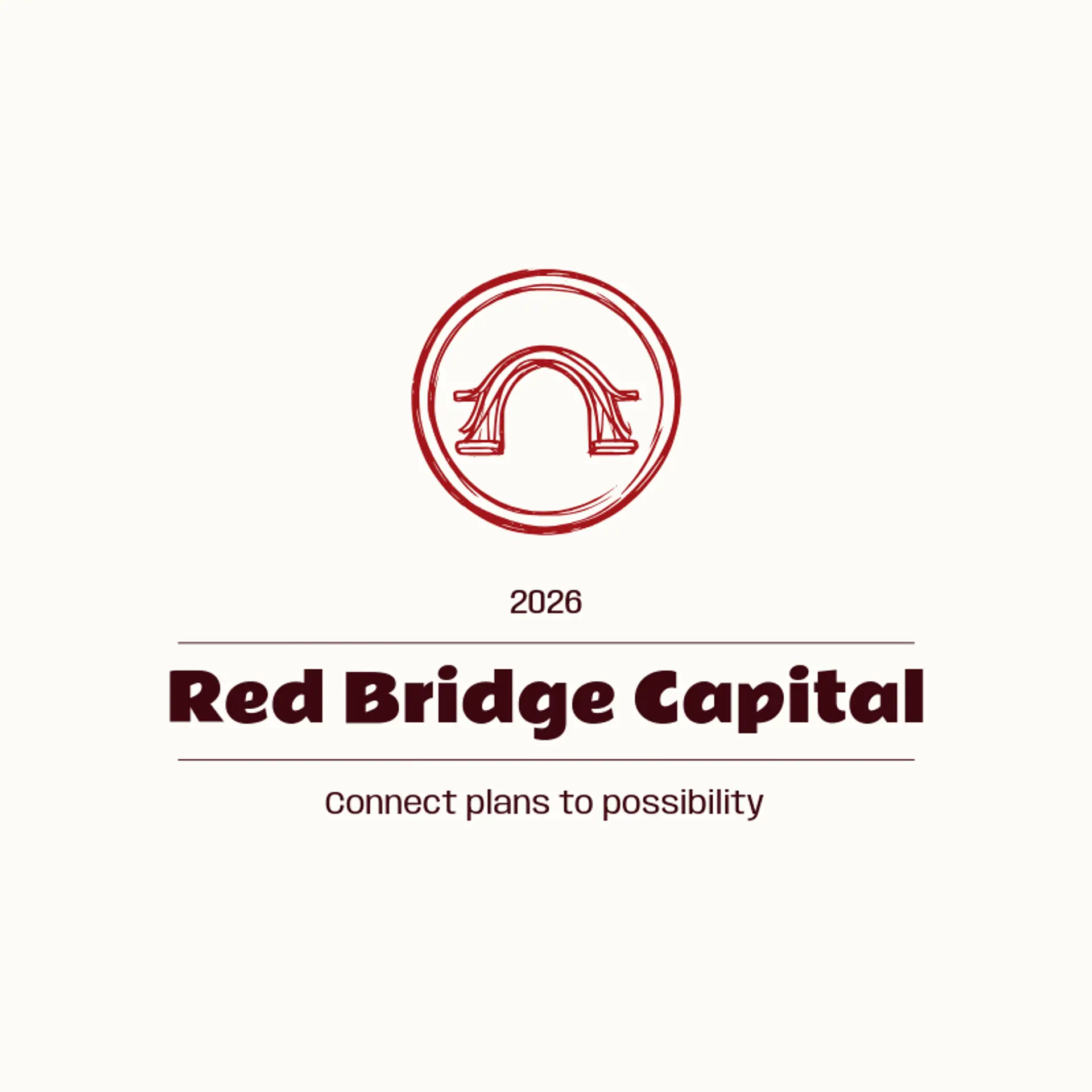 Red Bridge Capital logo for money