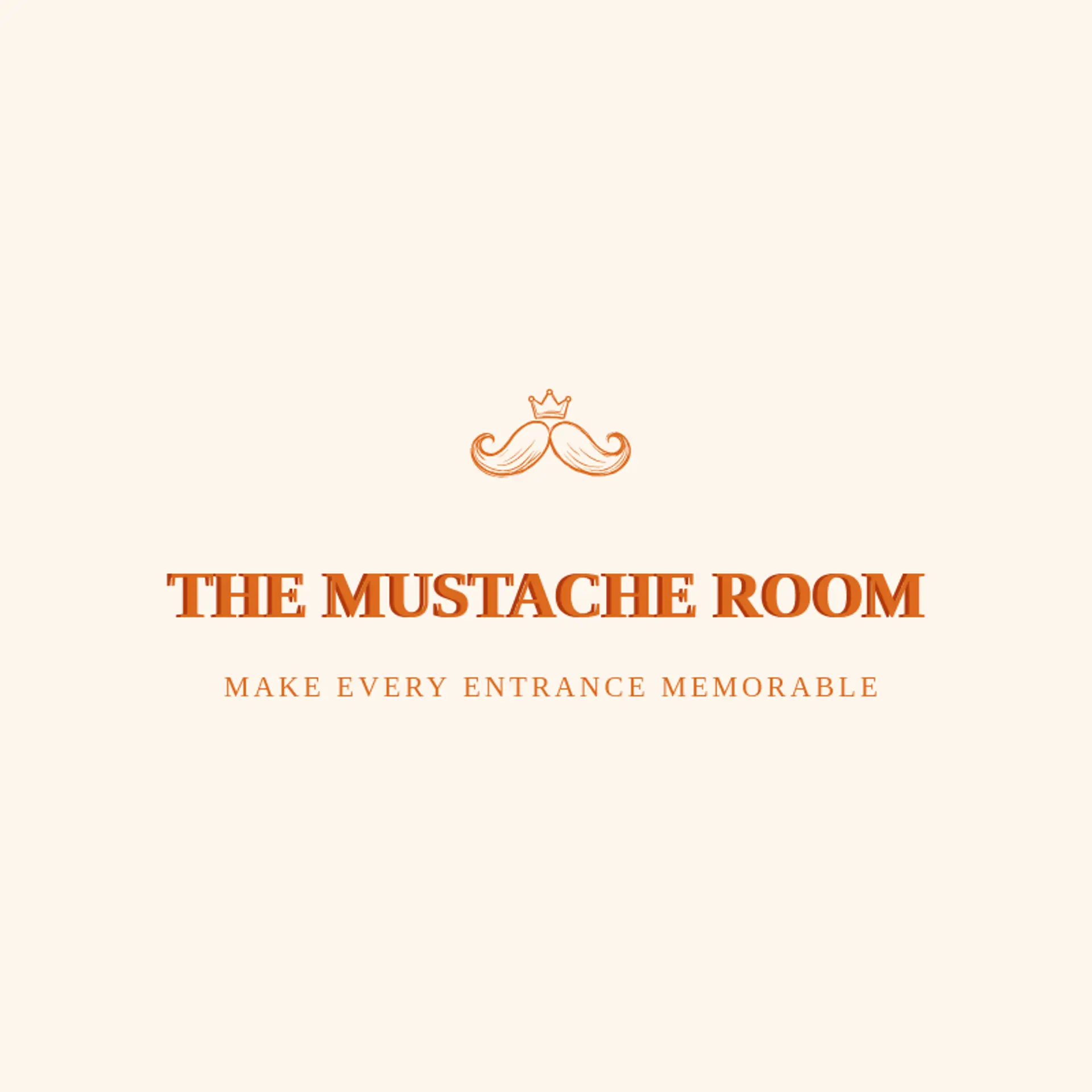 The Mustache Room logo for barbershop