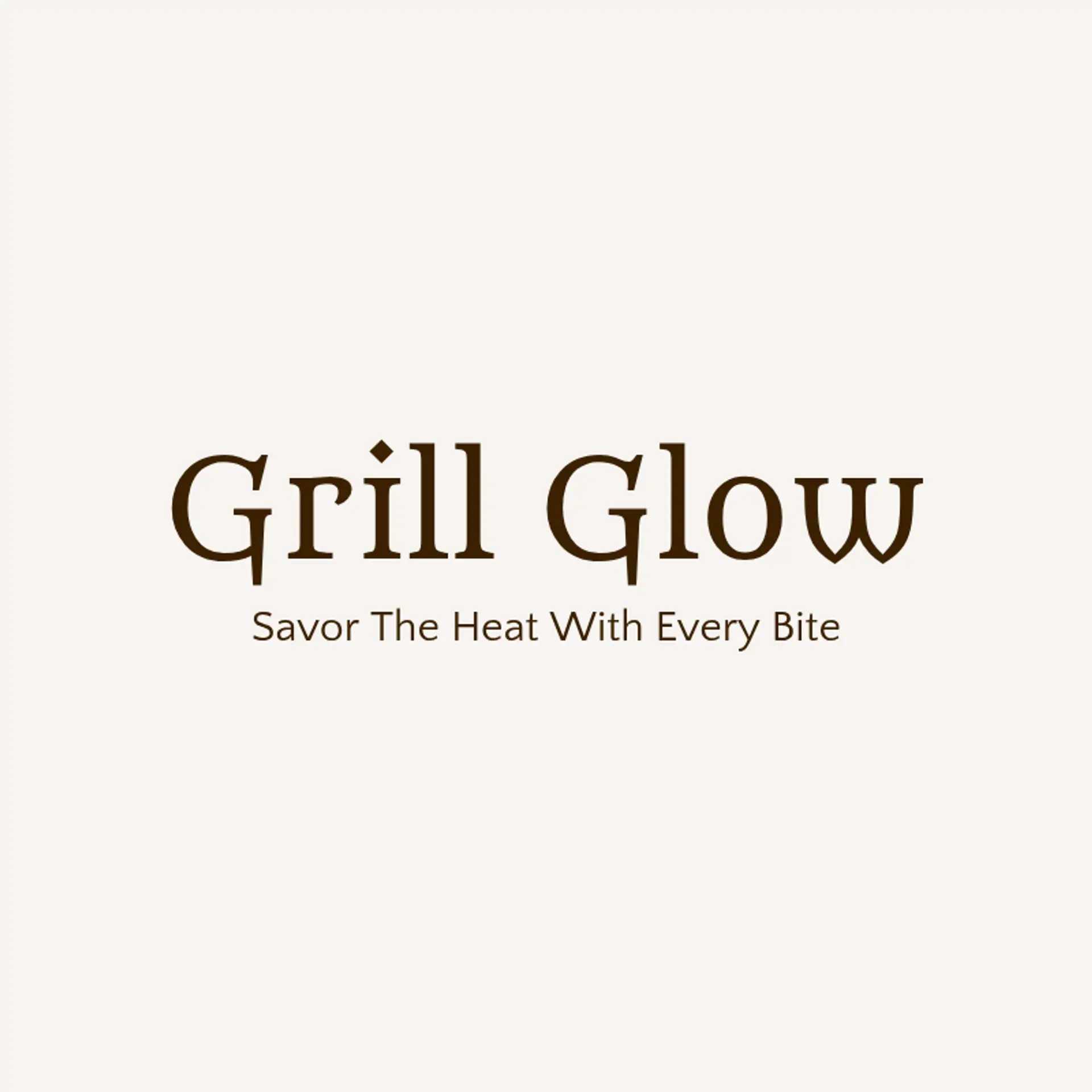 Grill Glow logo for cool restaurant