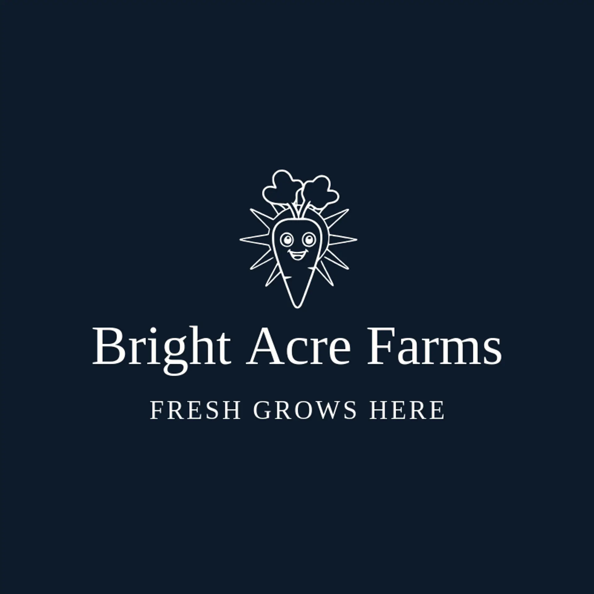 Bright Acre Farms logo for carrot