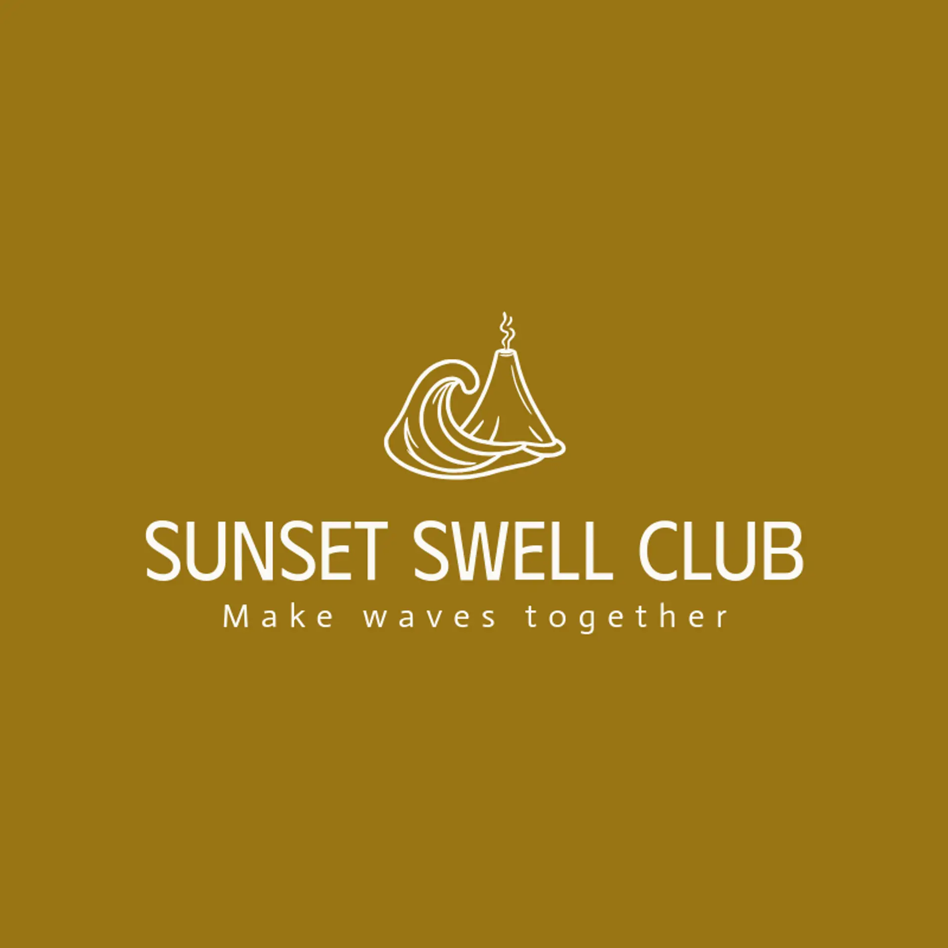 Sunset Swell Club logo for hawaii