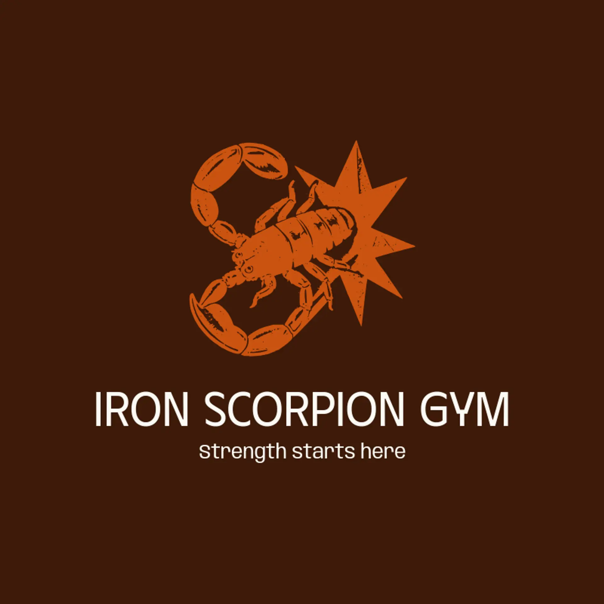 Iron Scorpion Gym logo for scorpion