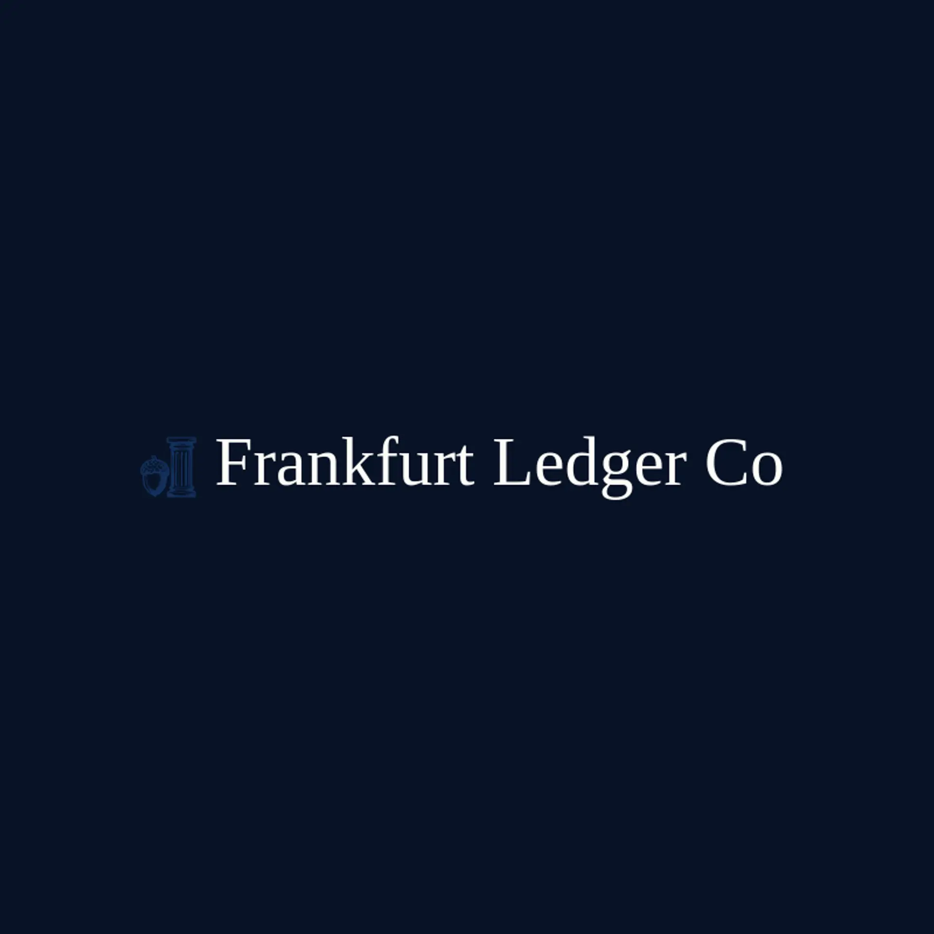 Frankfurt Ledger Co logo for german