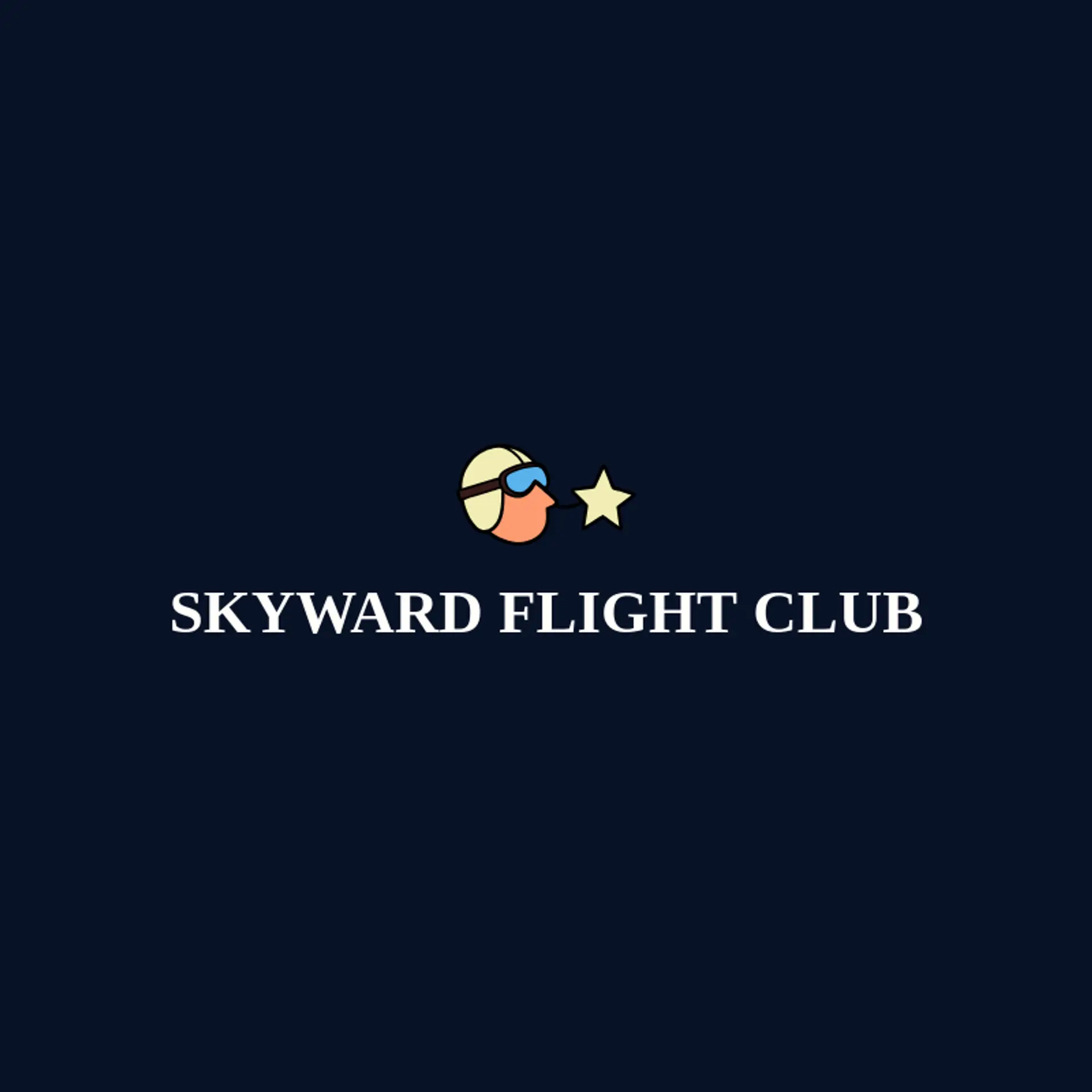 Skyward Flight Club logo for aviator