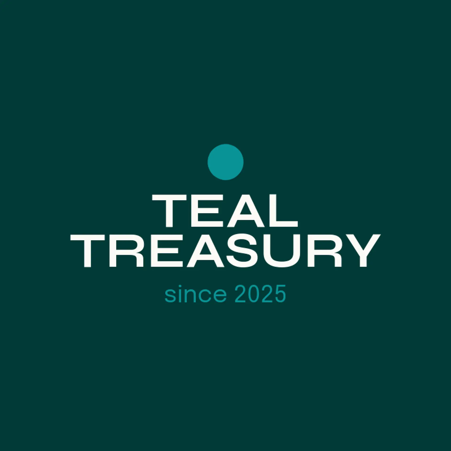 Teal Treasury logo for money