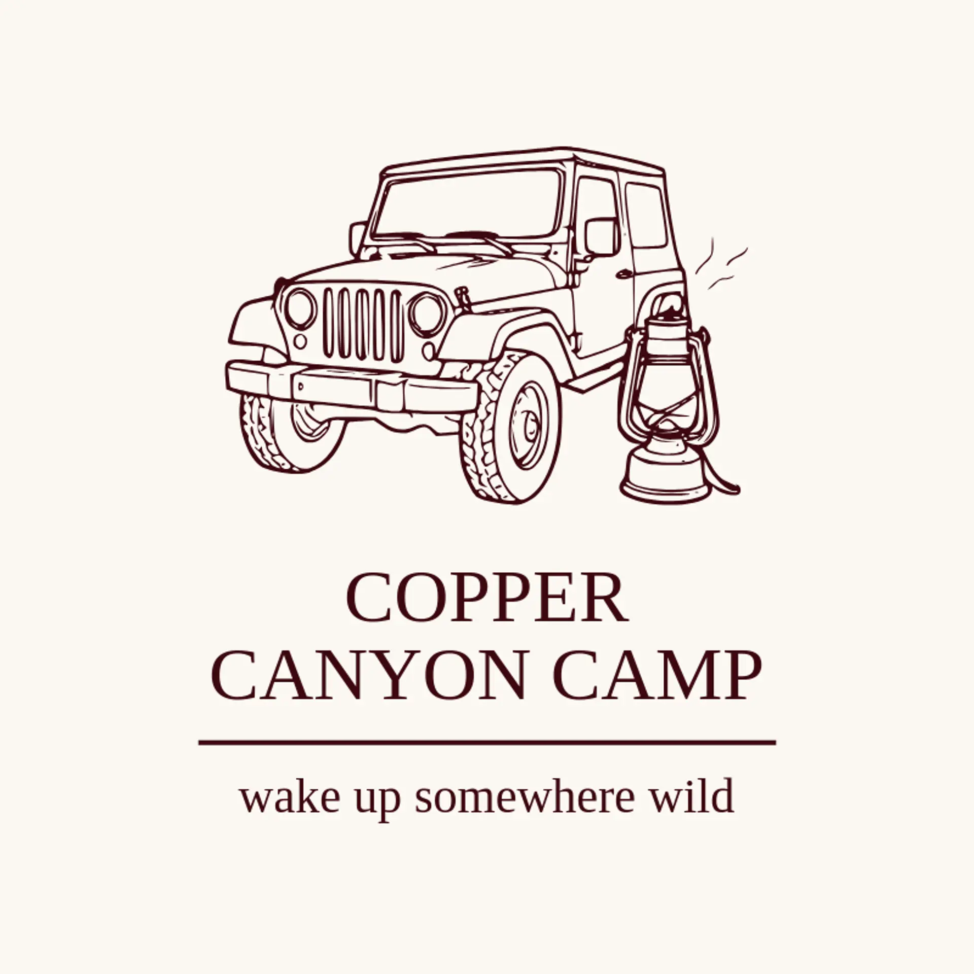 Copper Canyon Camp logo for jeep