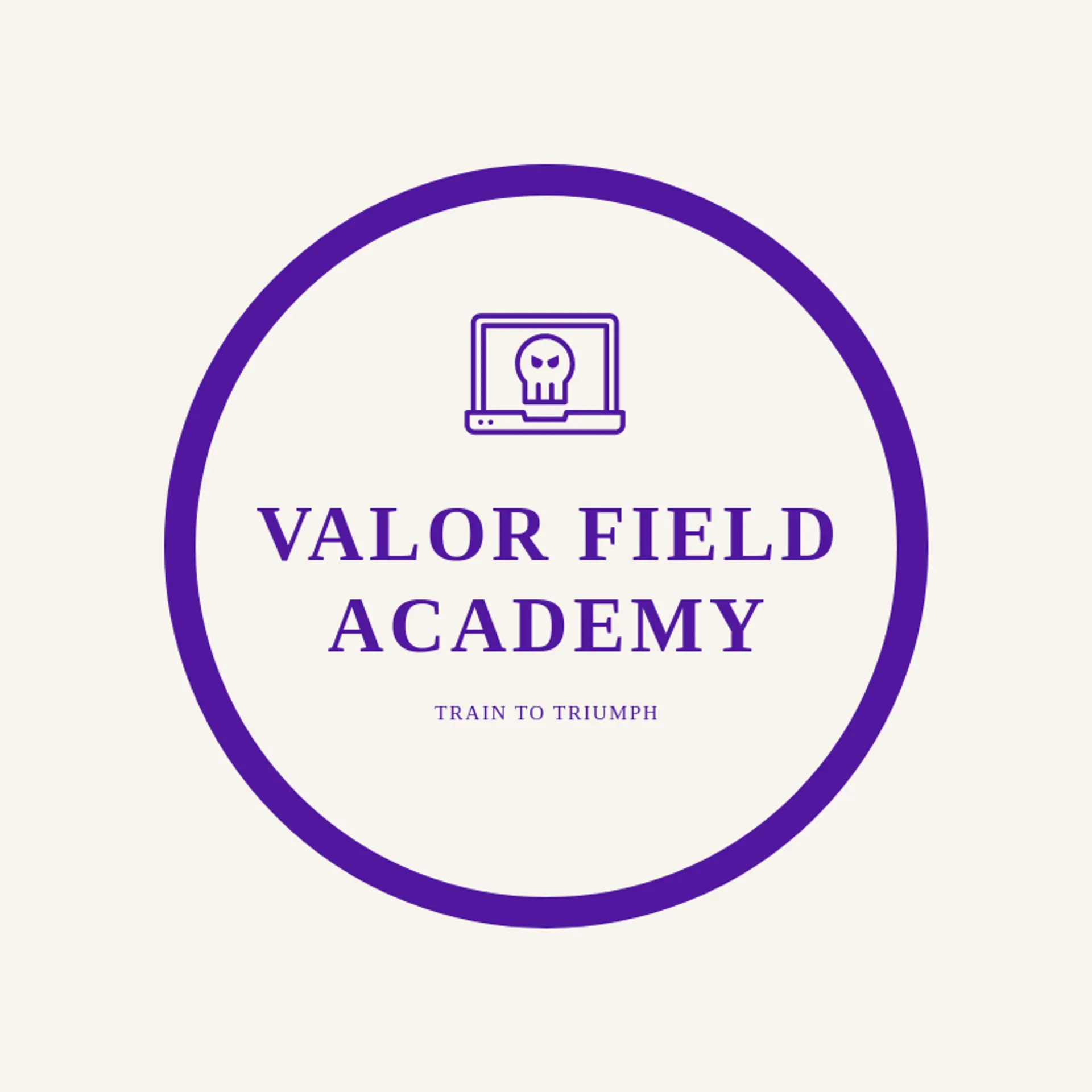 Valor Field Academy logo for trojan