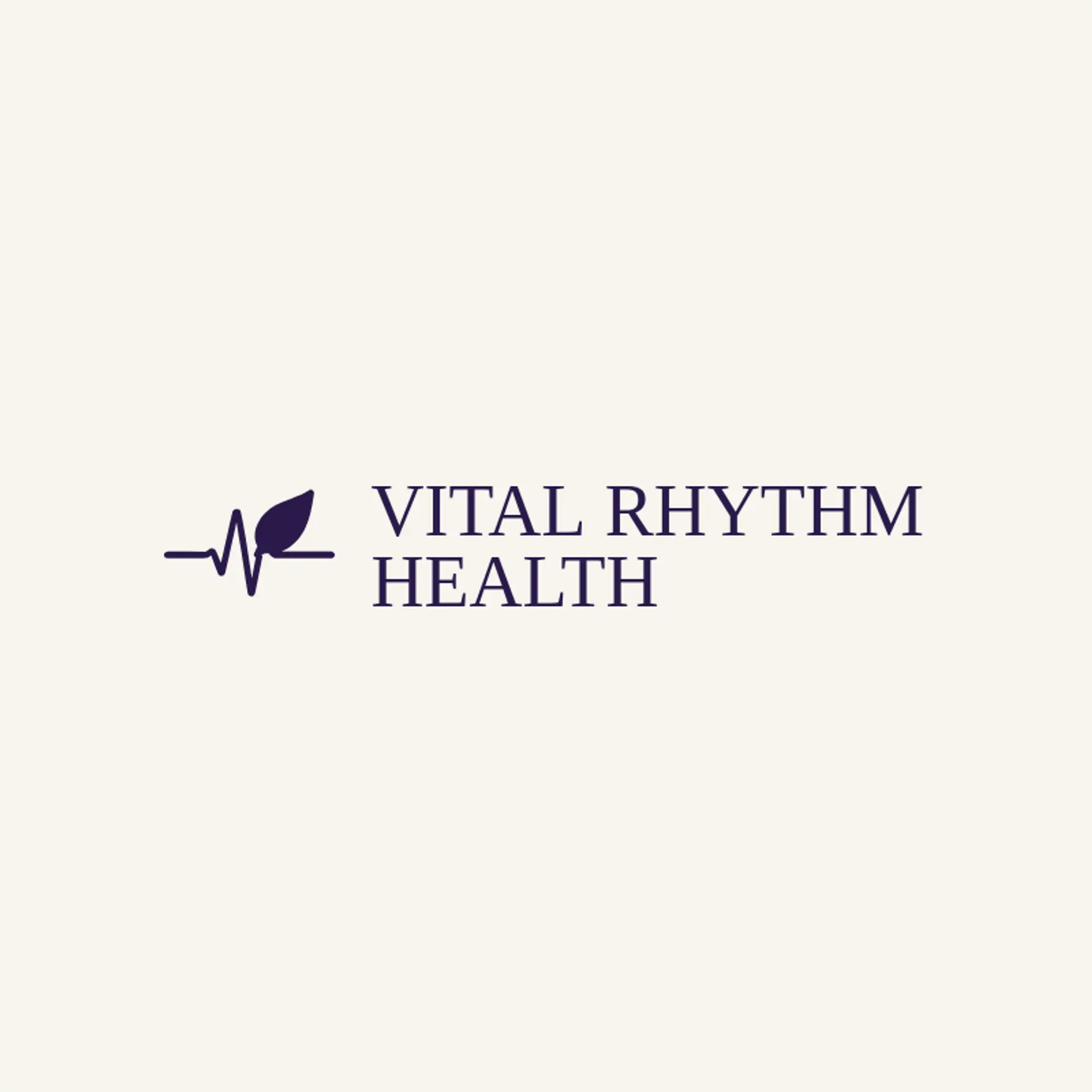 Vital Rhythm Health logo for health care