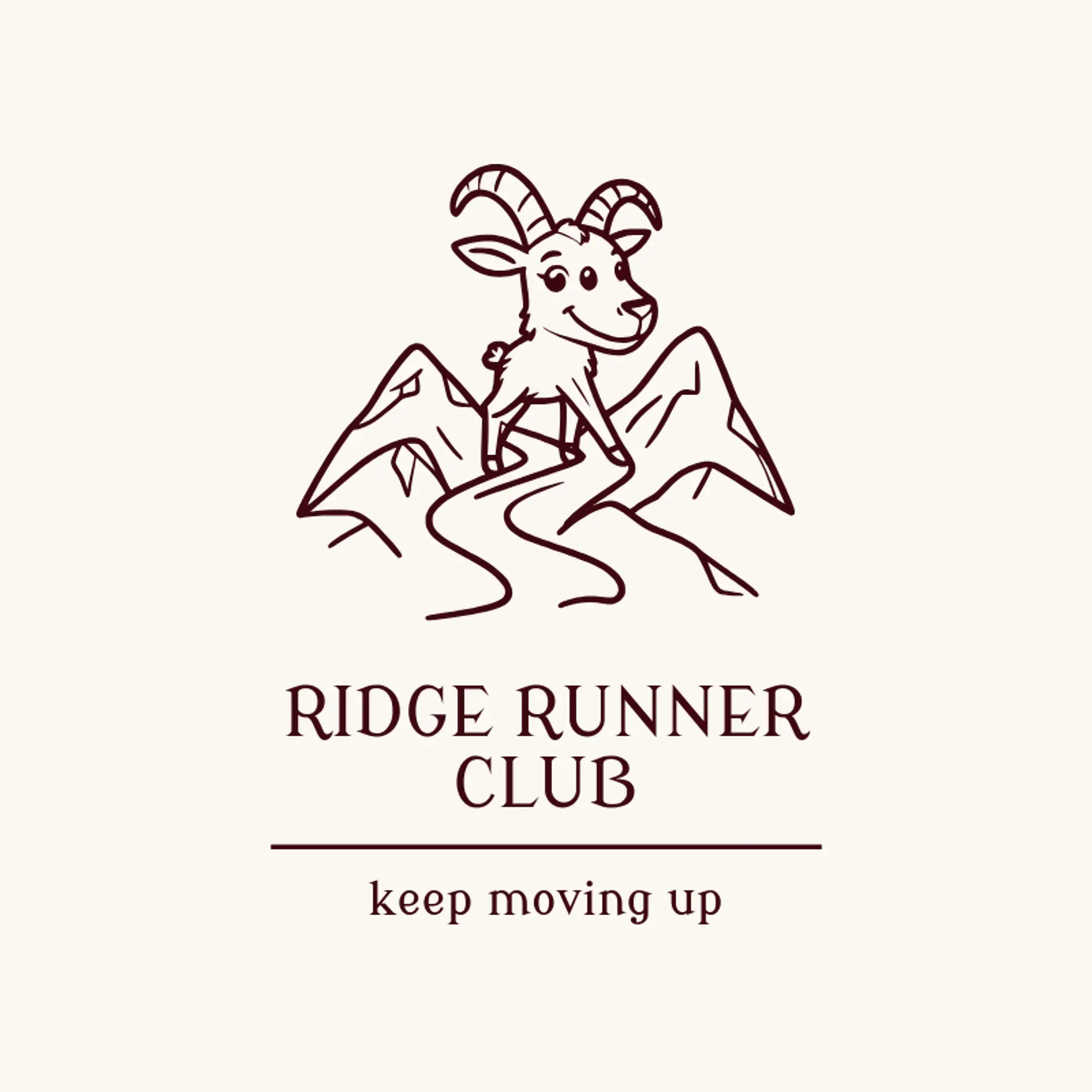 Ridge Runner Club logo for mountain