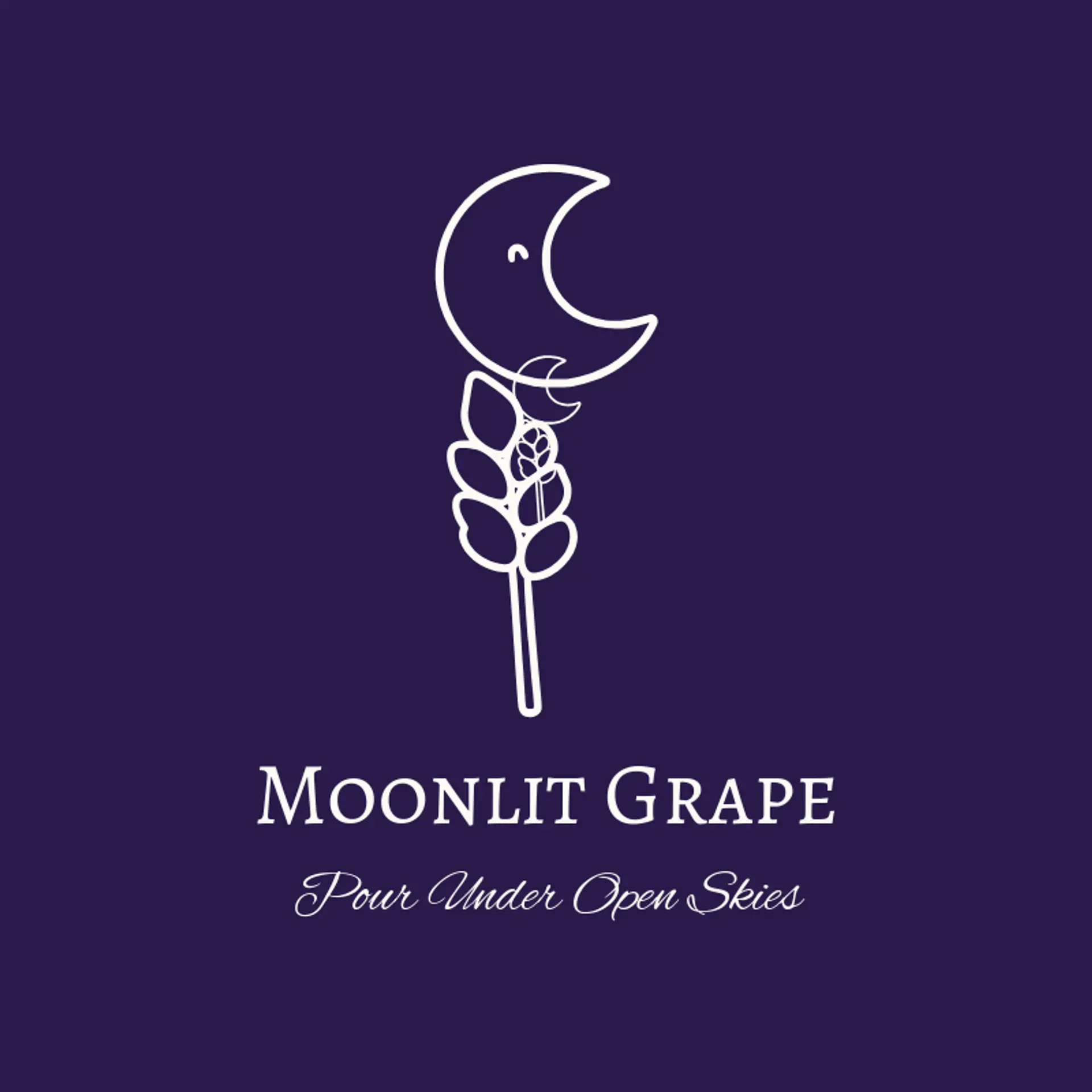 Moonlit Grape logo for alcohol