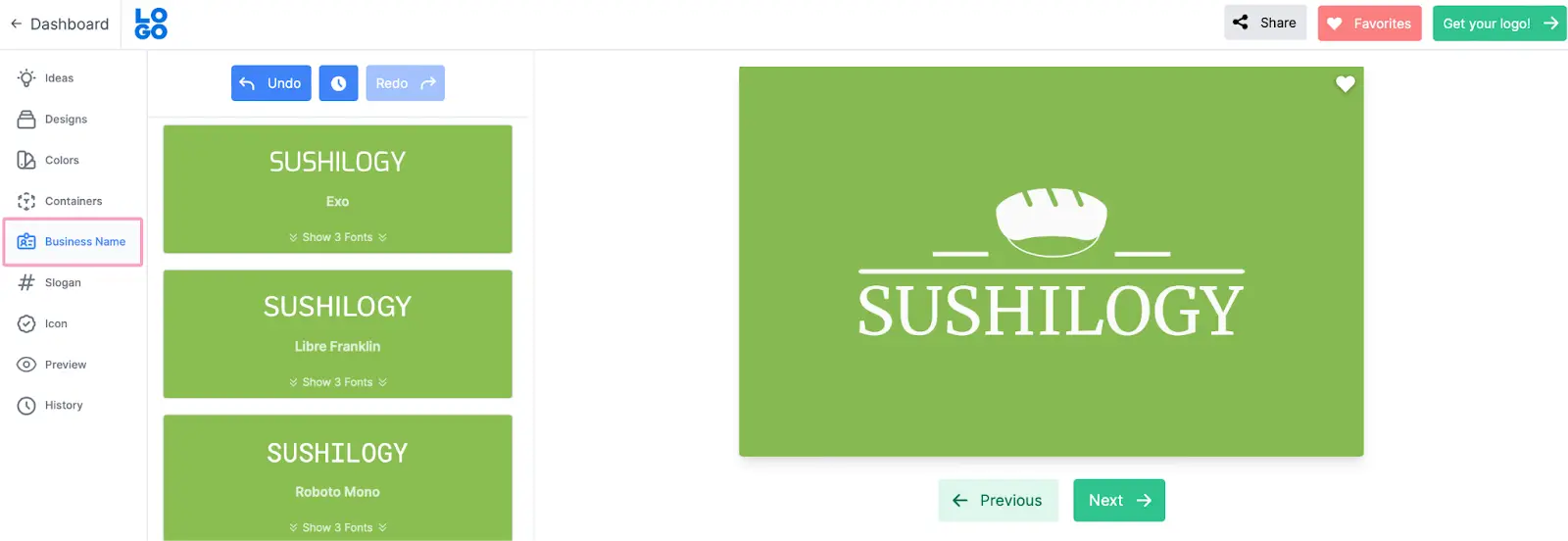 Click the image to start customizing this logo