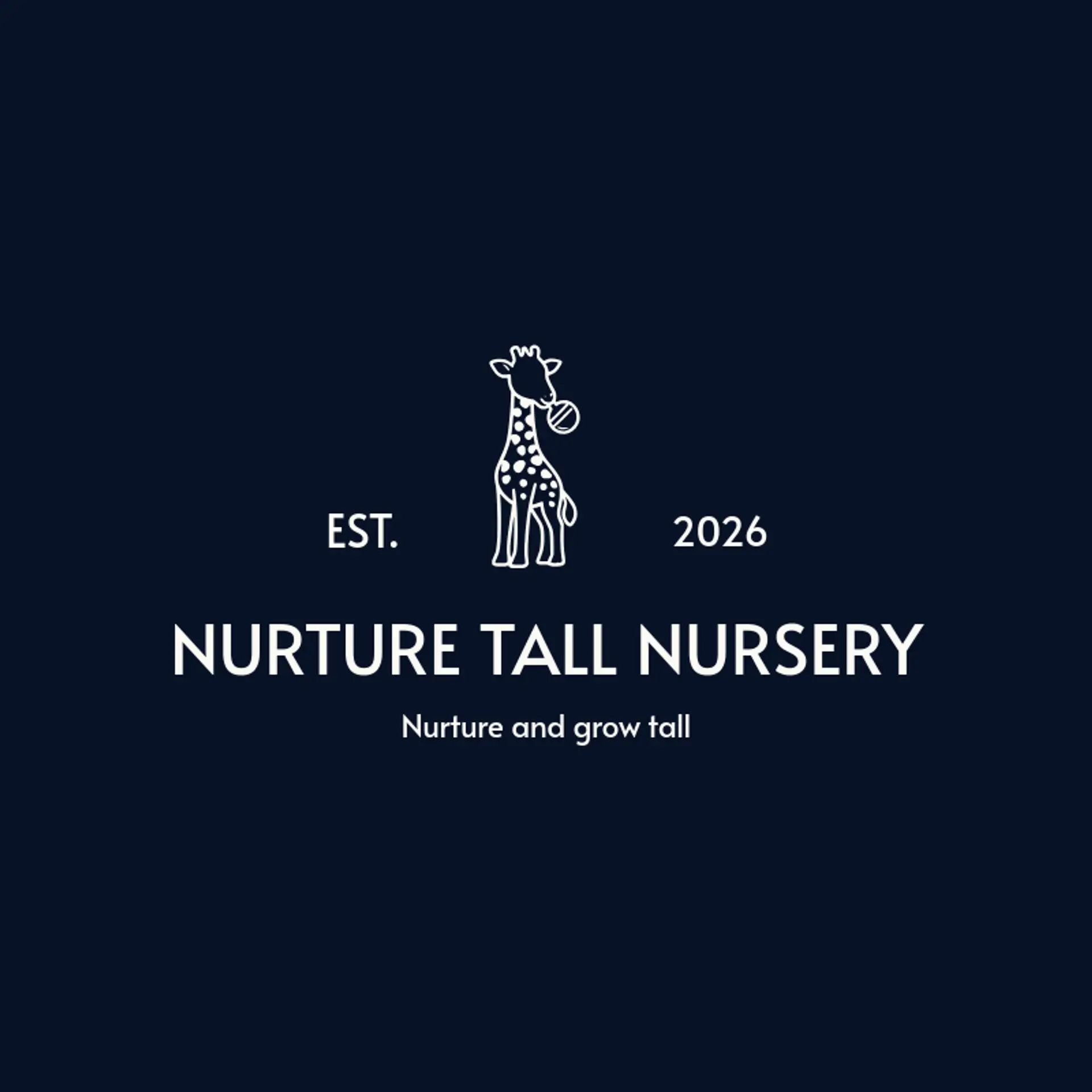 Nurture Tall Nursery logo for giraffe