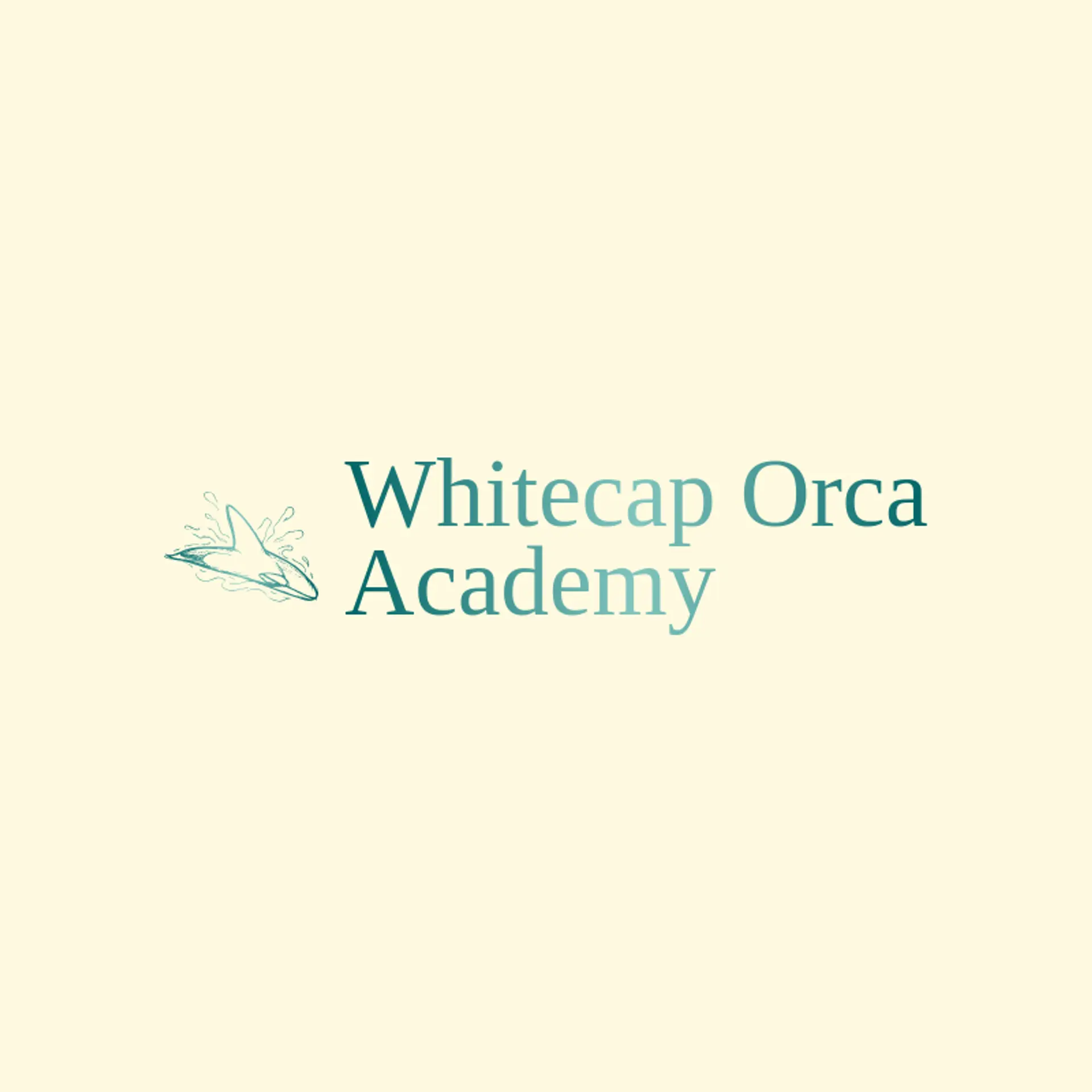 Whitecap Orca Academy logo for orca