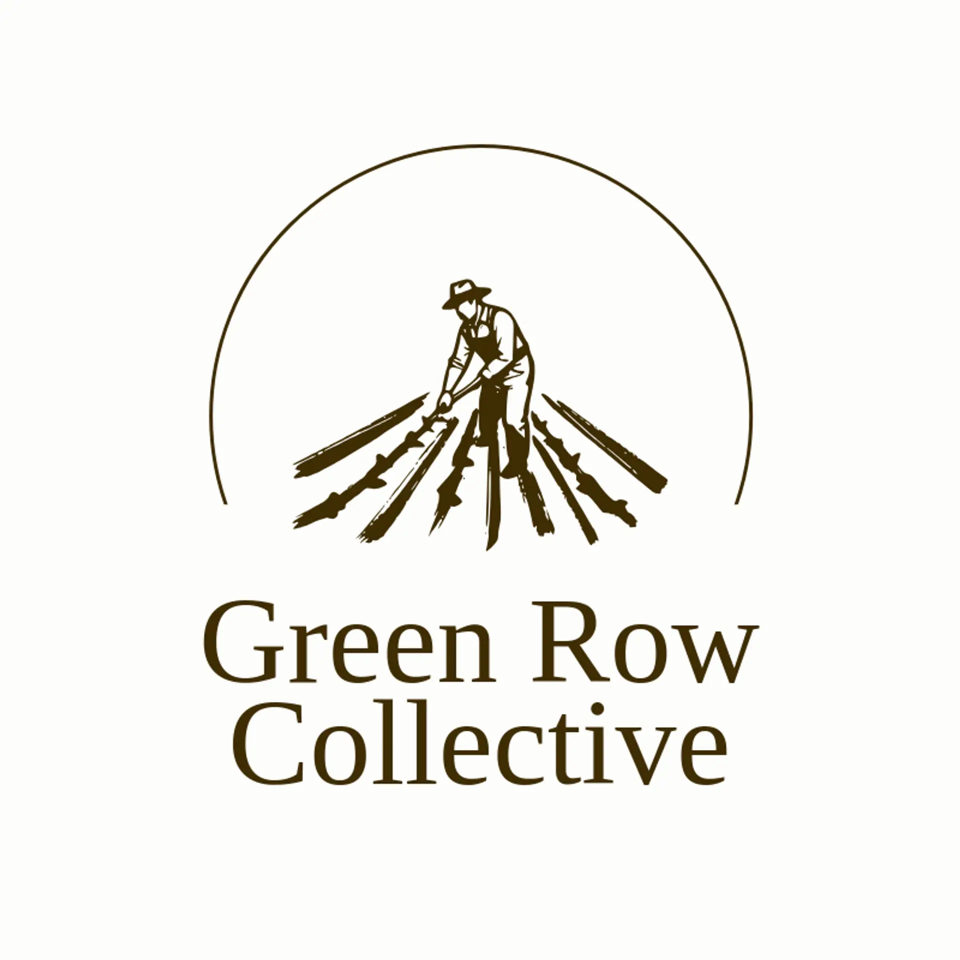 Green Row Collective logo for farming