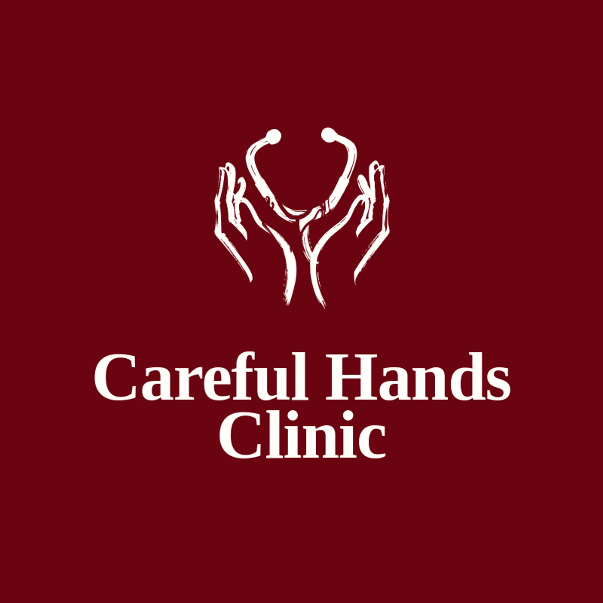 Careful Hands Clinic logo for stethoscope