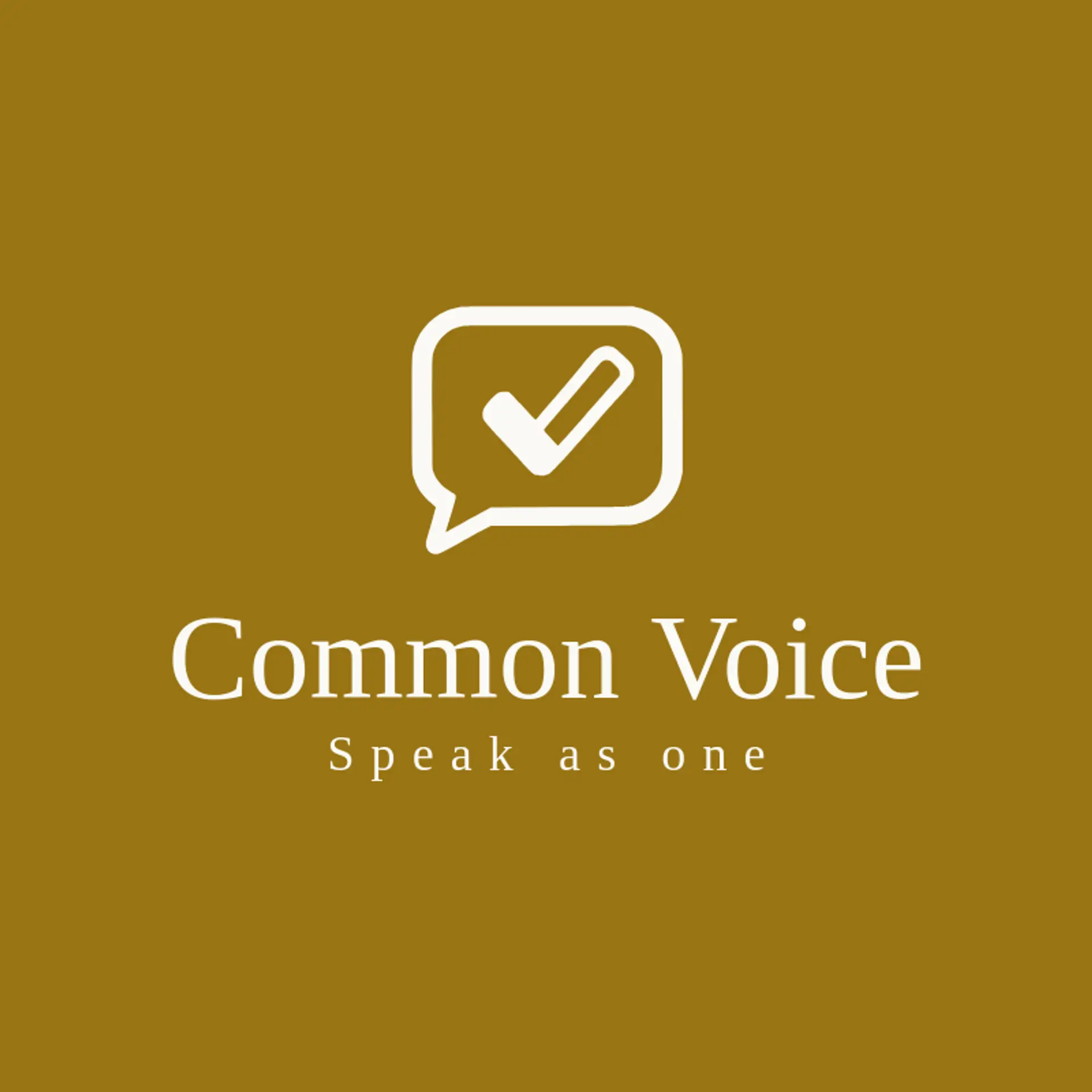 Common Voice logo for vote