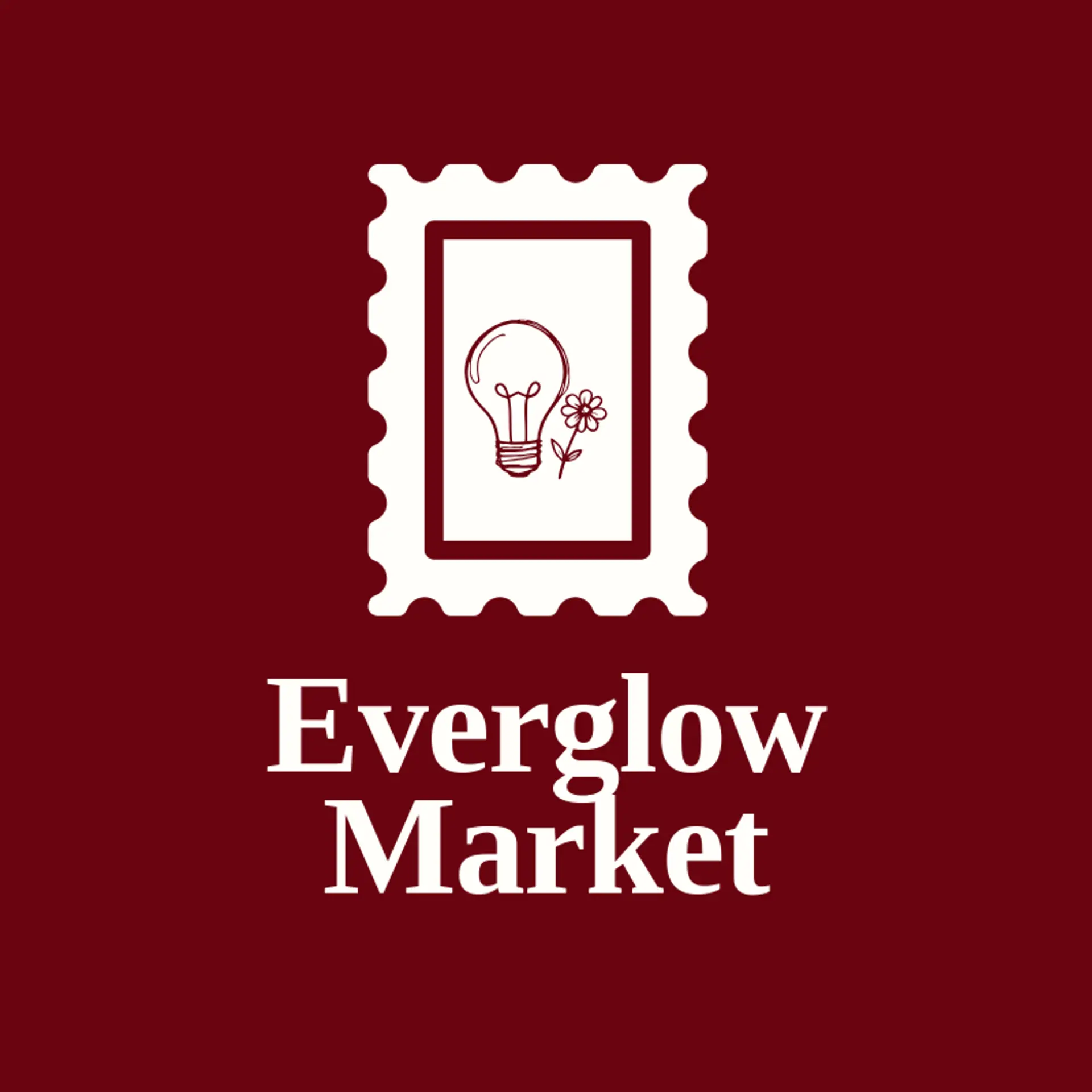 Everglow Market logo for lightbulb