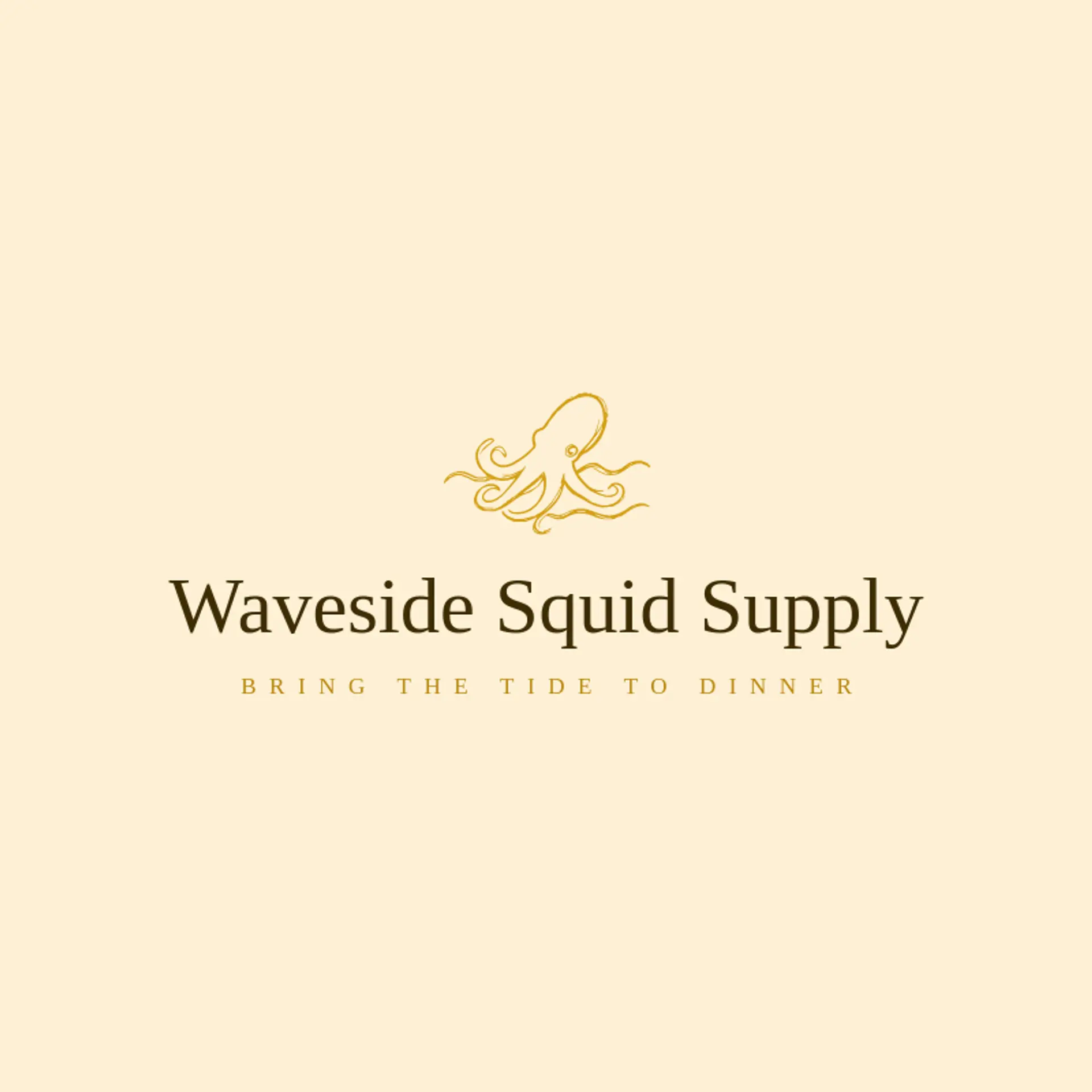 Waveside Squid Supply logo for squid