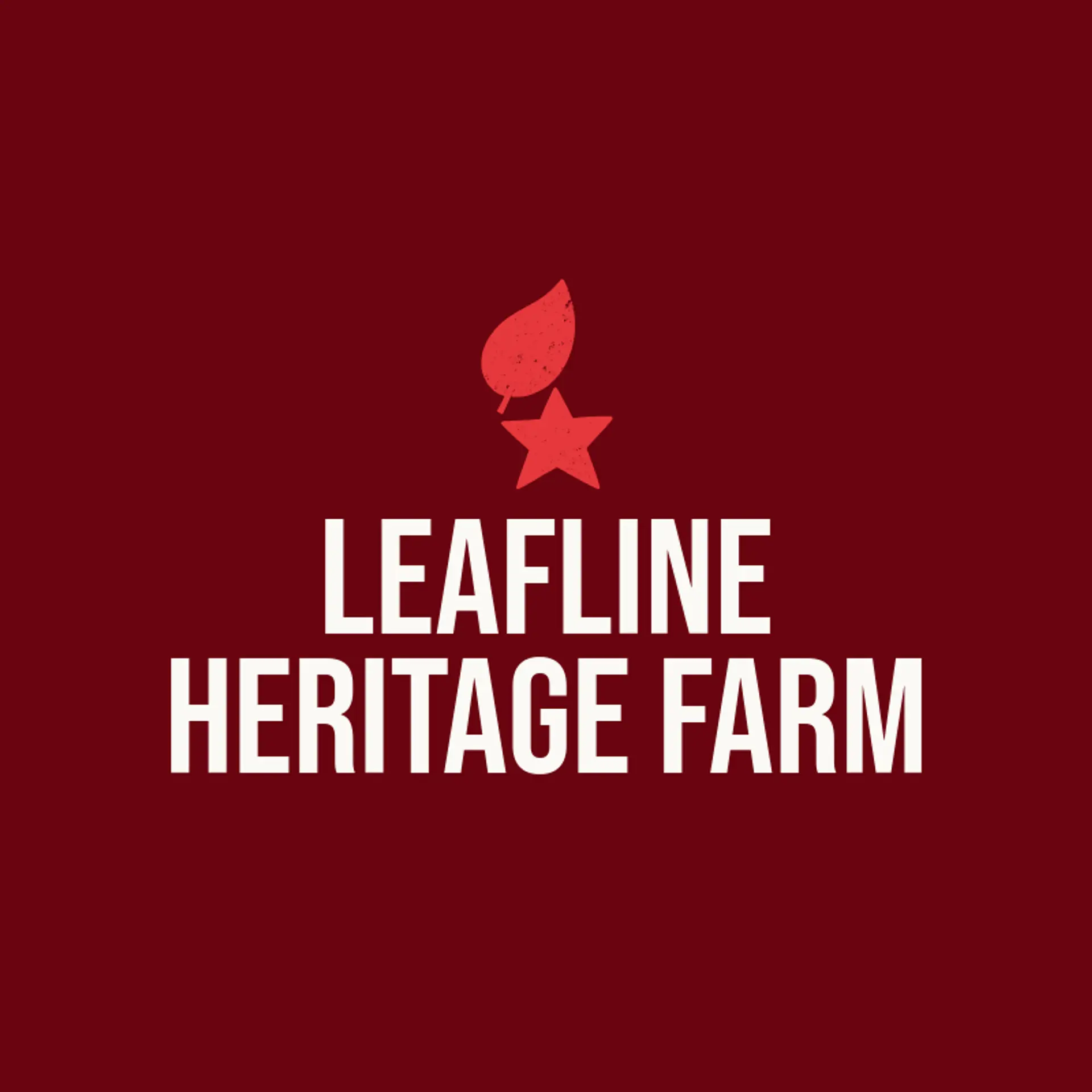 Leafline Heritage Farm logo for gamefowl