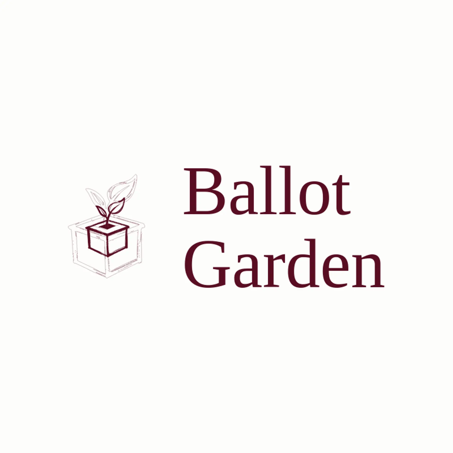 Ballot Garden logo for vote