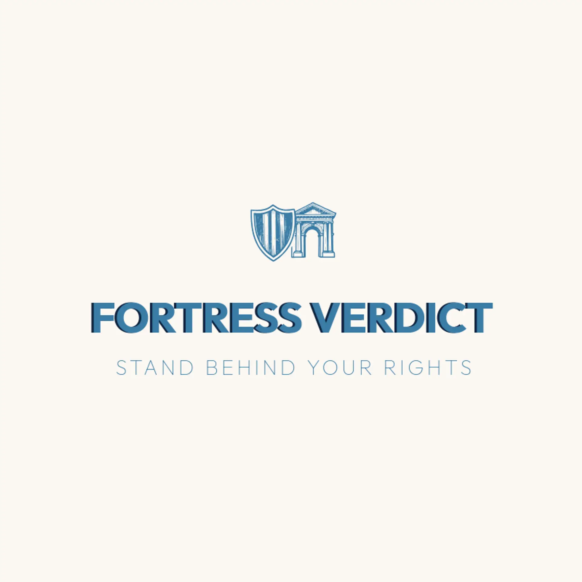 Fortress Verdict logo for lawyer