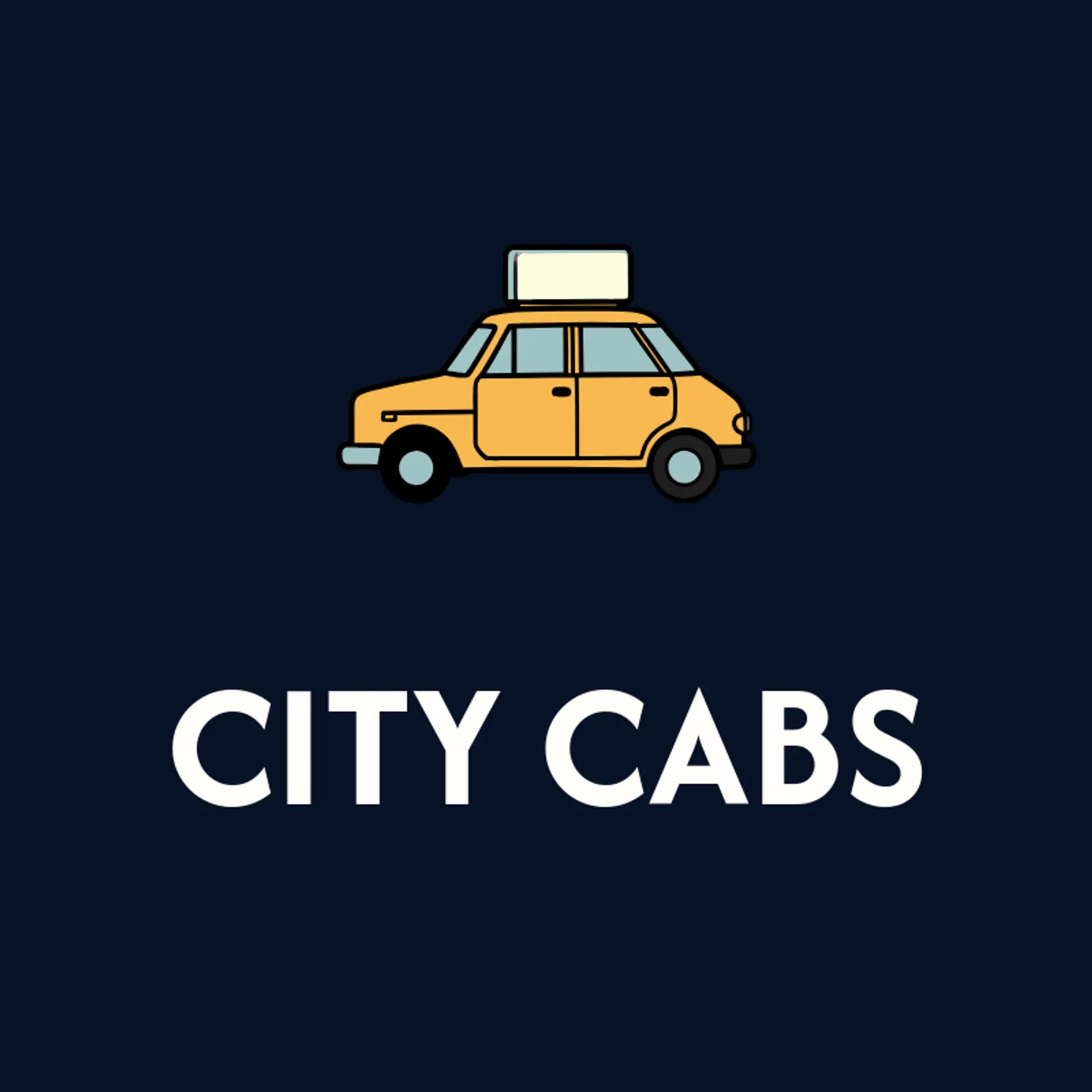 City Cabs logo for taxi
