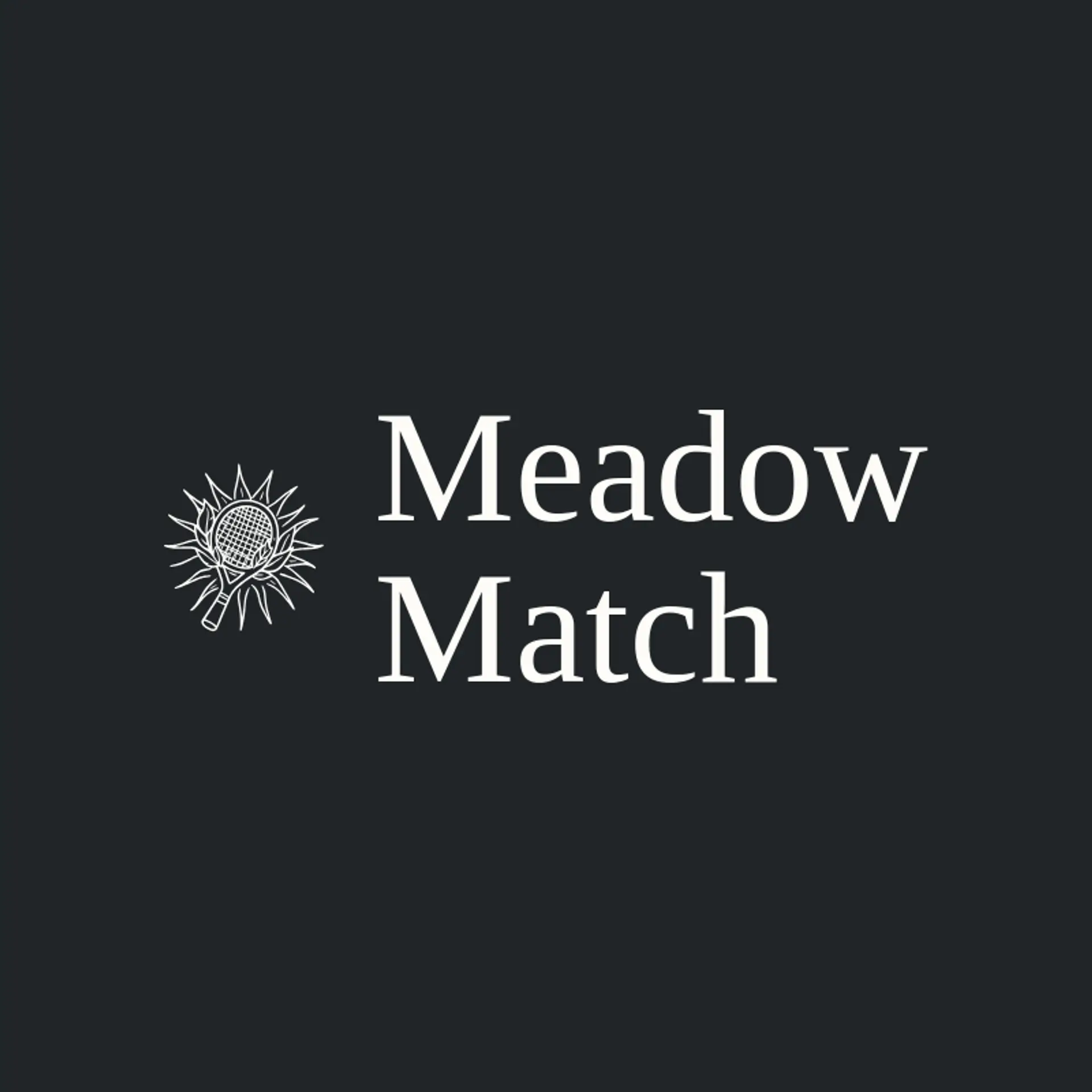 Meadow Match logo for tennis