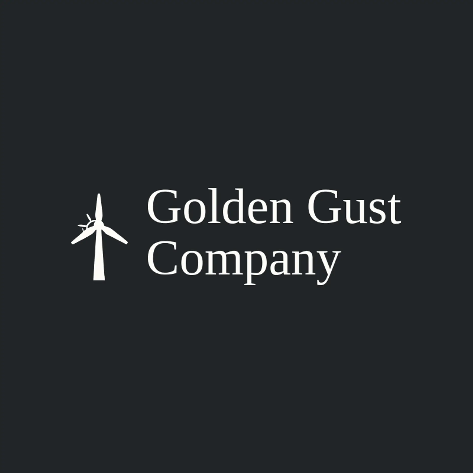 Golden Gust Company logo for wind
