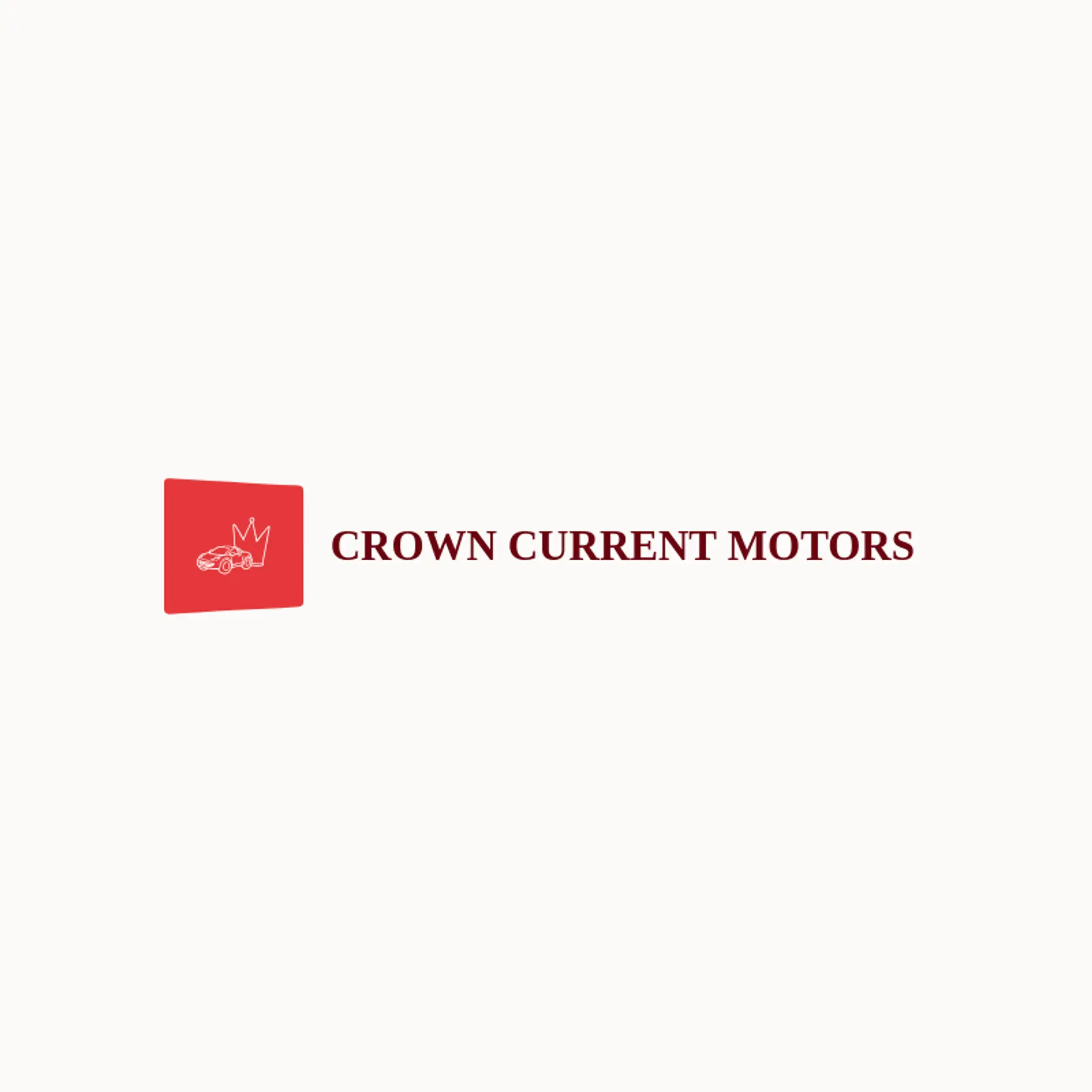 Crown Current Motors logo for electric car