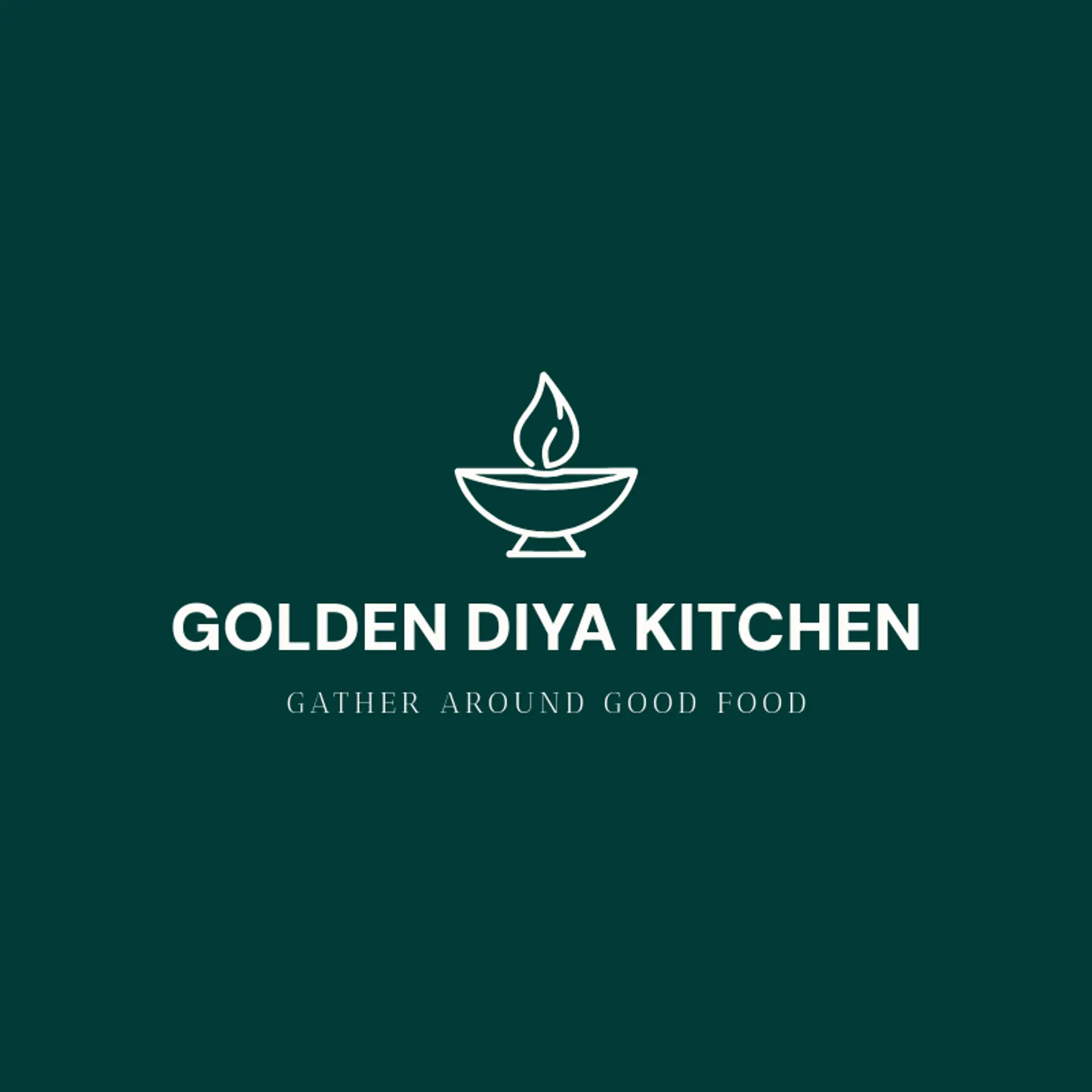 Golden Diya Kitchen logo for indian