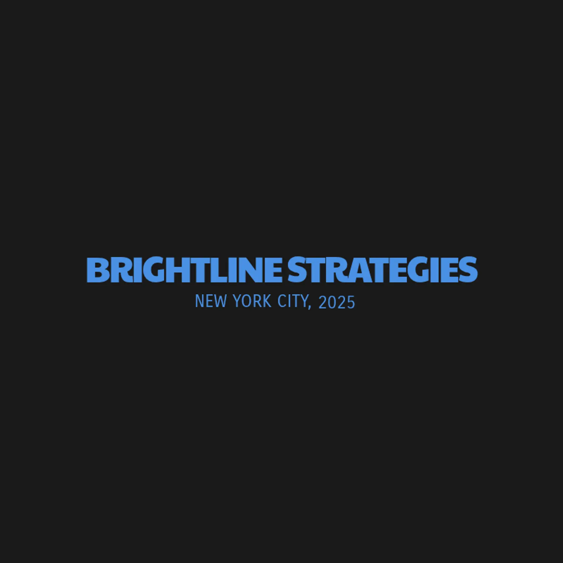 BrightLine Strategies logo for consulting