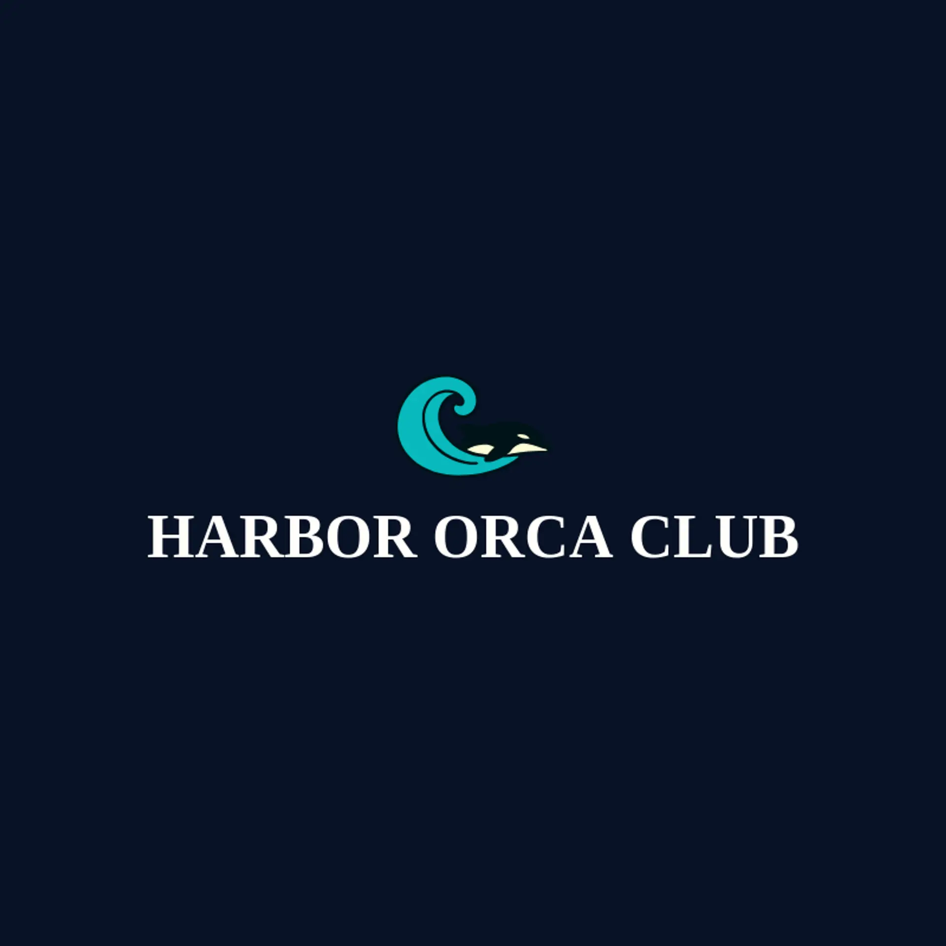 Harbor Orca Club logo for orca