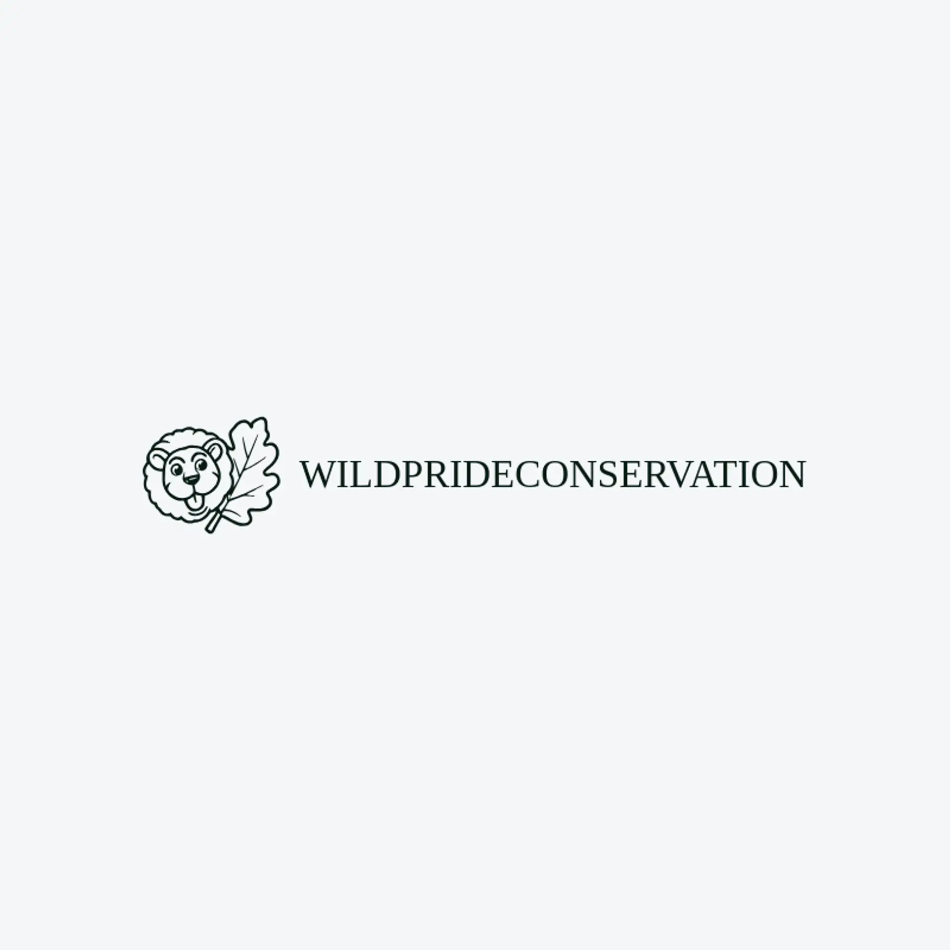 Wild Pride Conservation logo for lion head