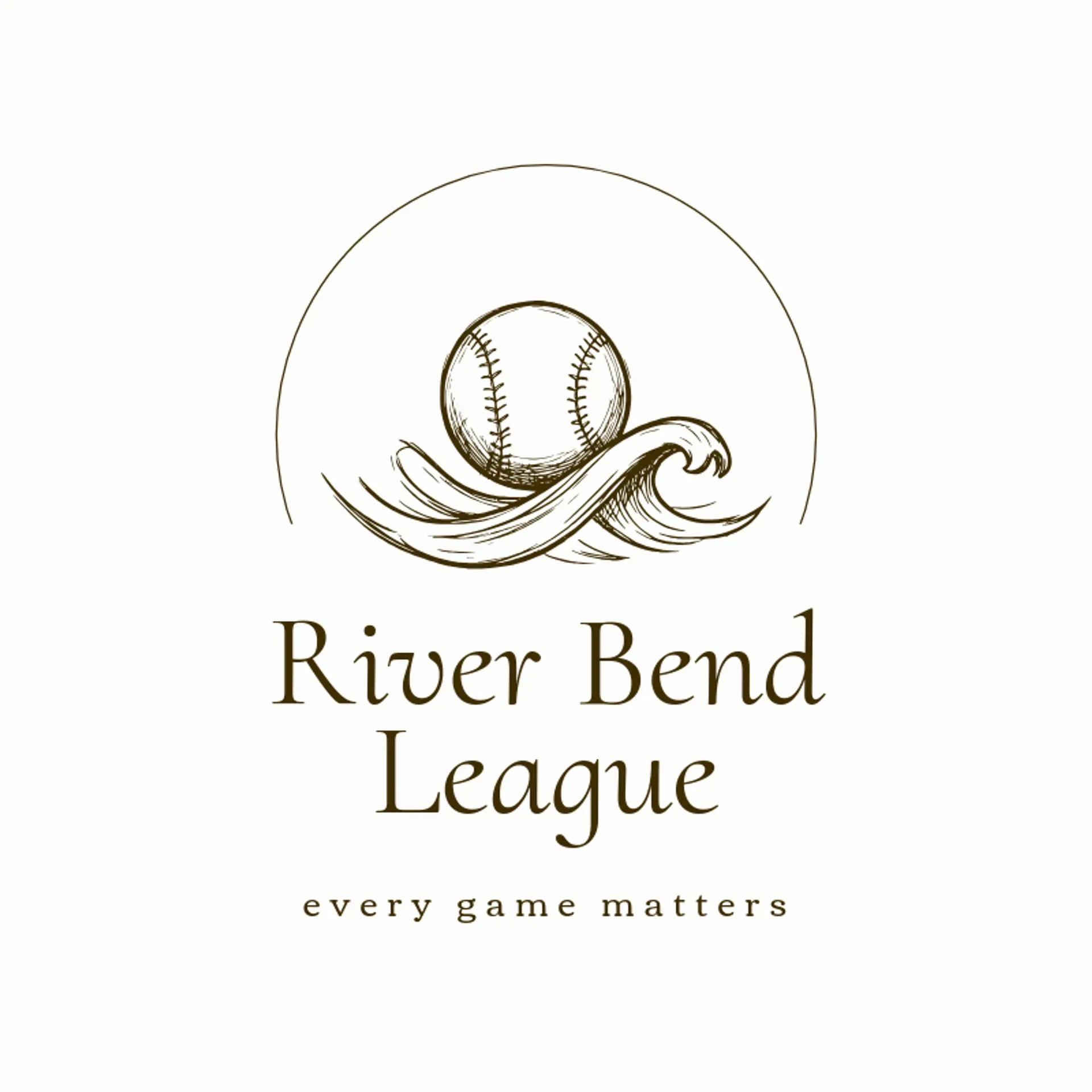 River Bend League logo for baseball