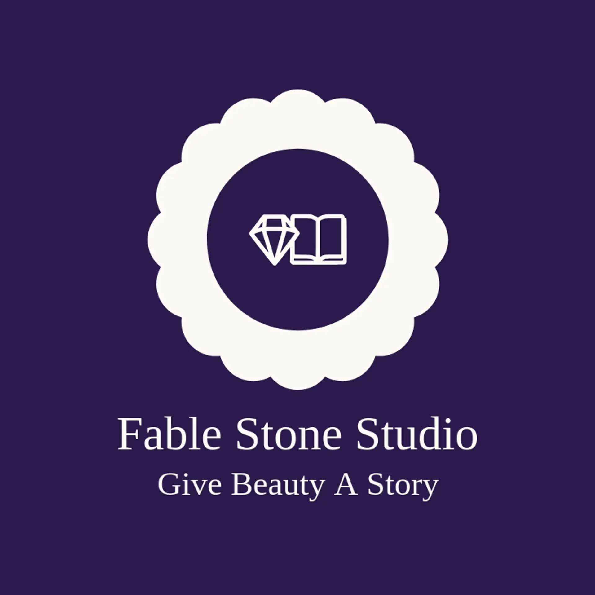Fable Stone Studio logo for jewel