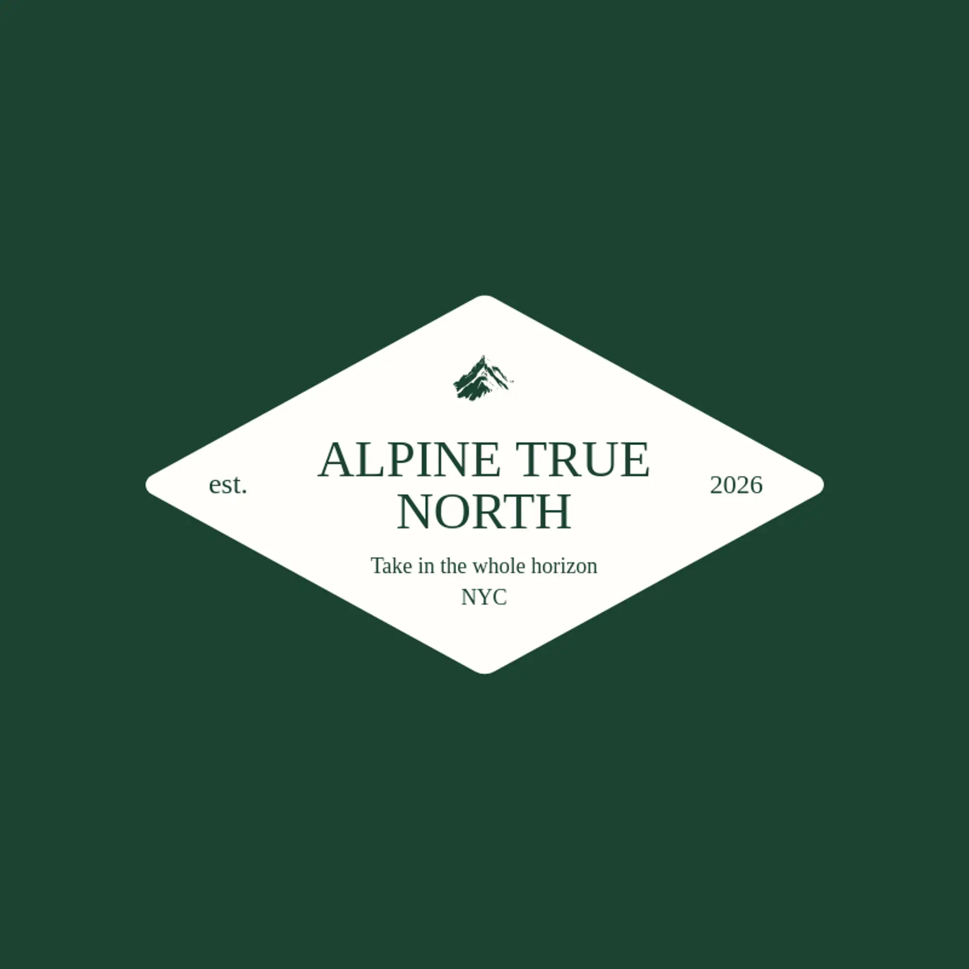 Alpine True North logo for alpine