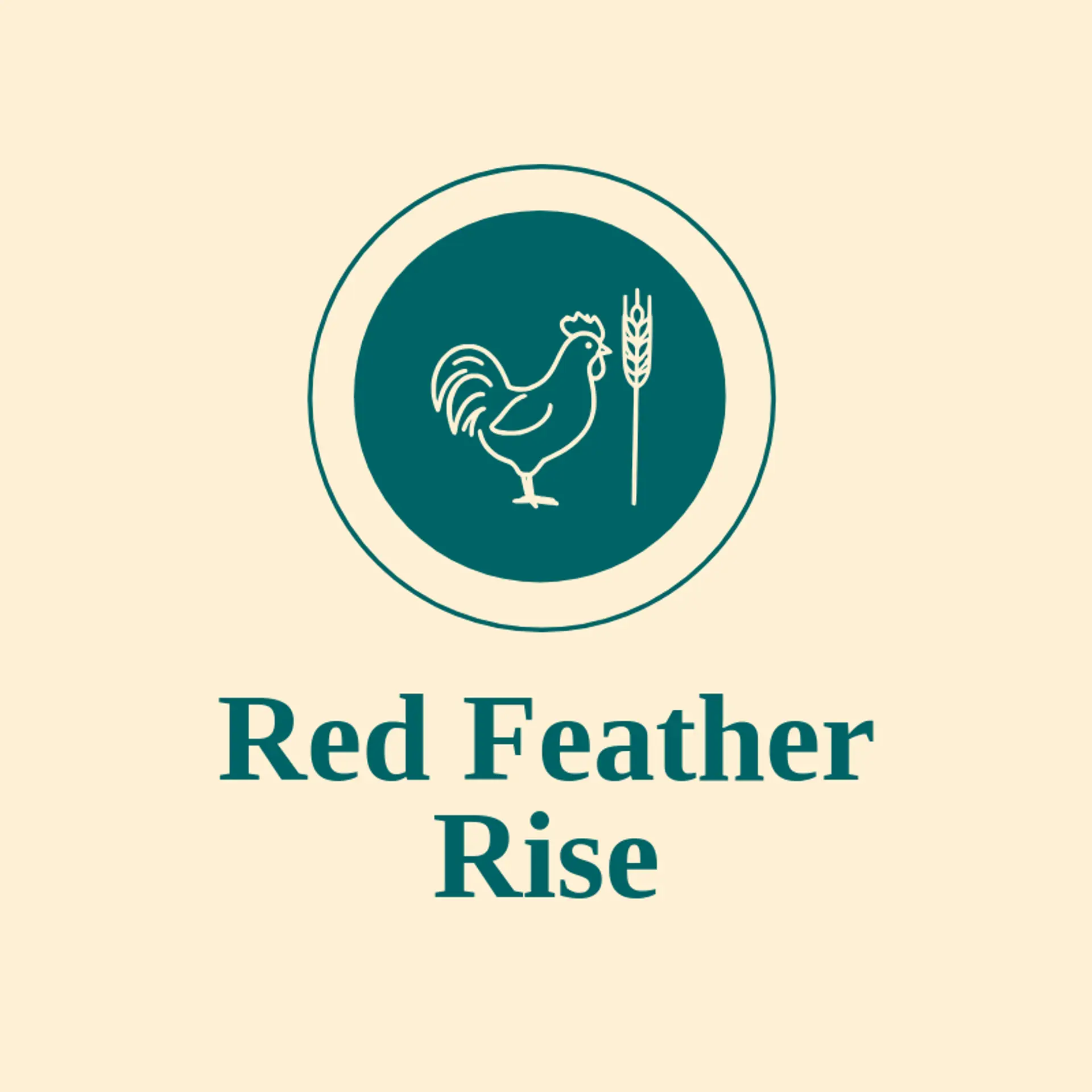 Red Feather Rise logo for rooster