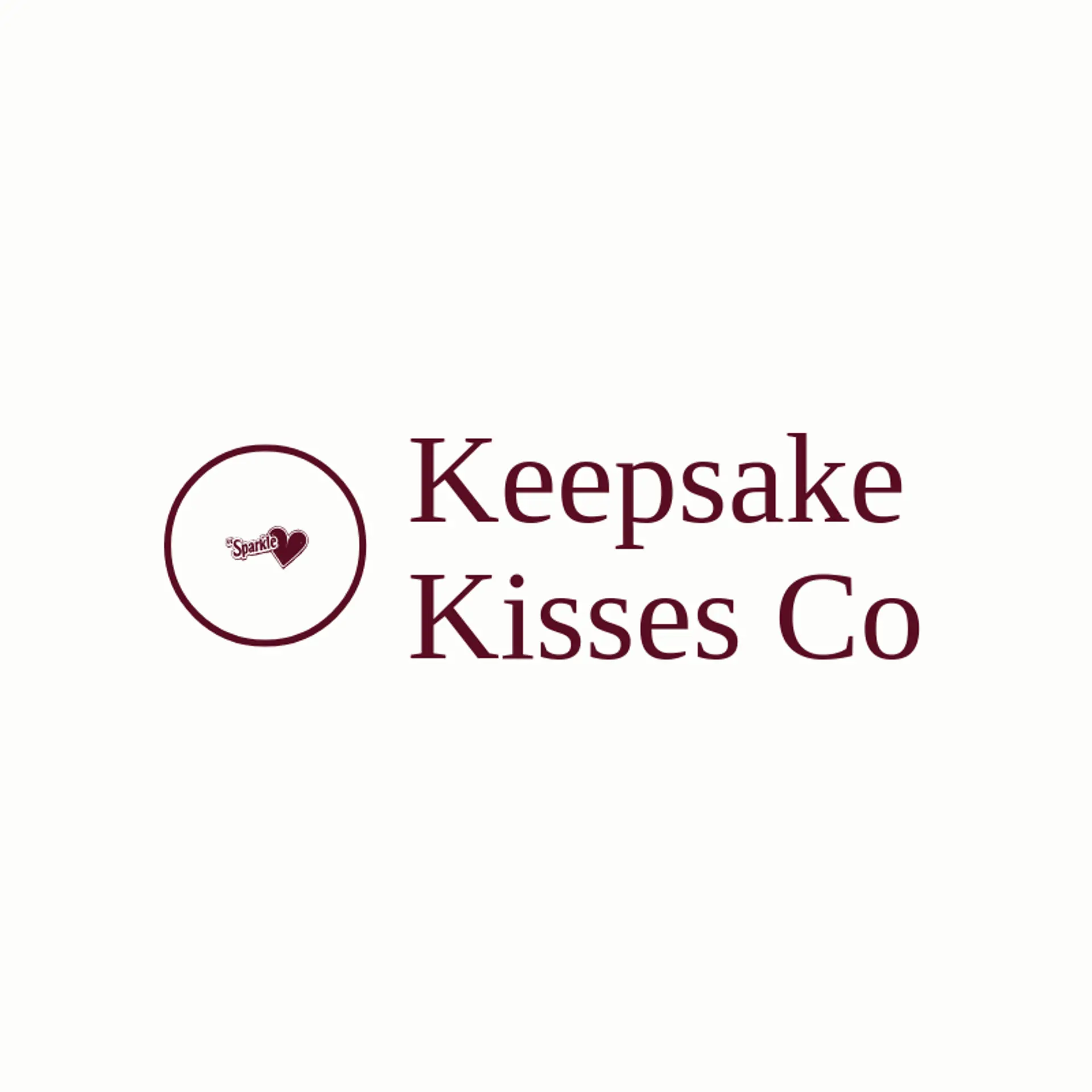 Keepsake Kisses Co logo for valentine