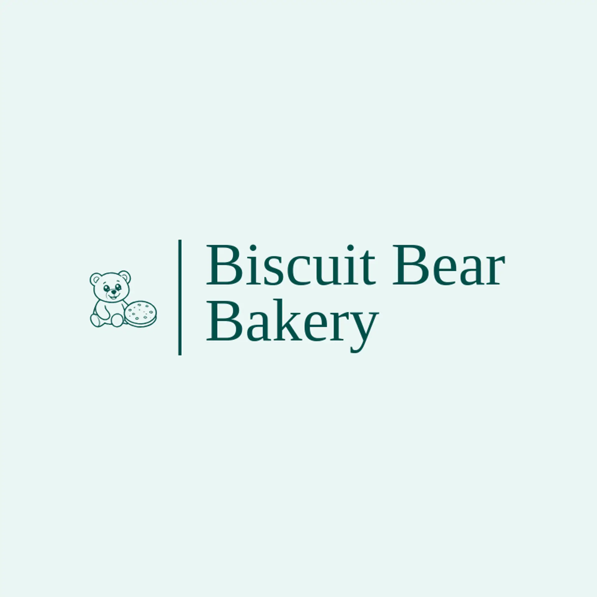 Biscuit Bear Bakery logo for teddy bear