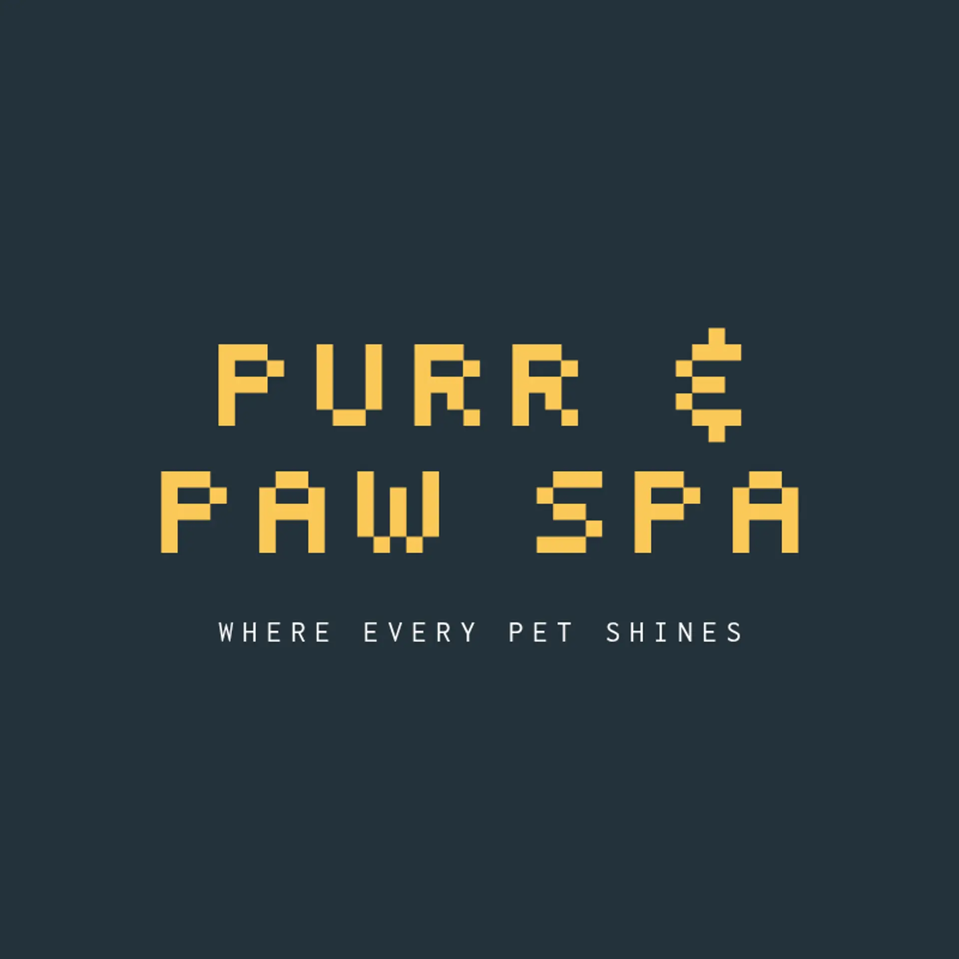 Pampered Paws Spa logo for pet grooming
