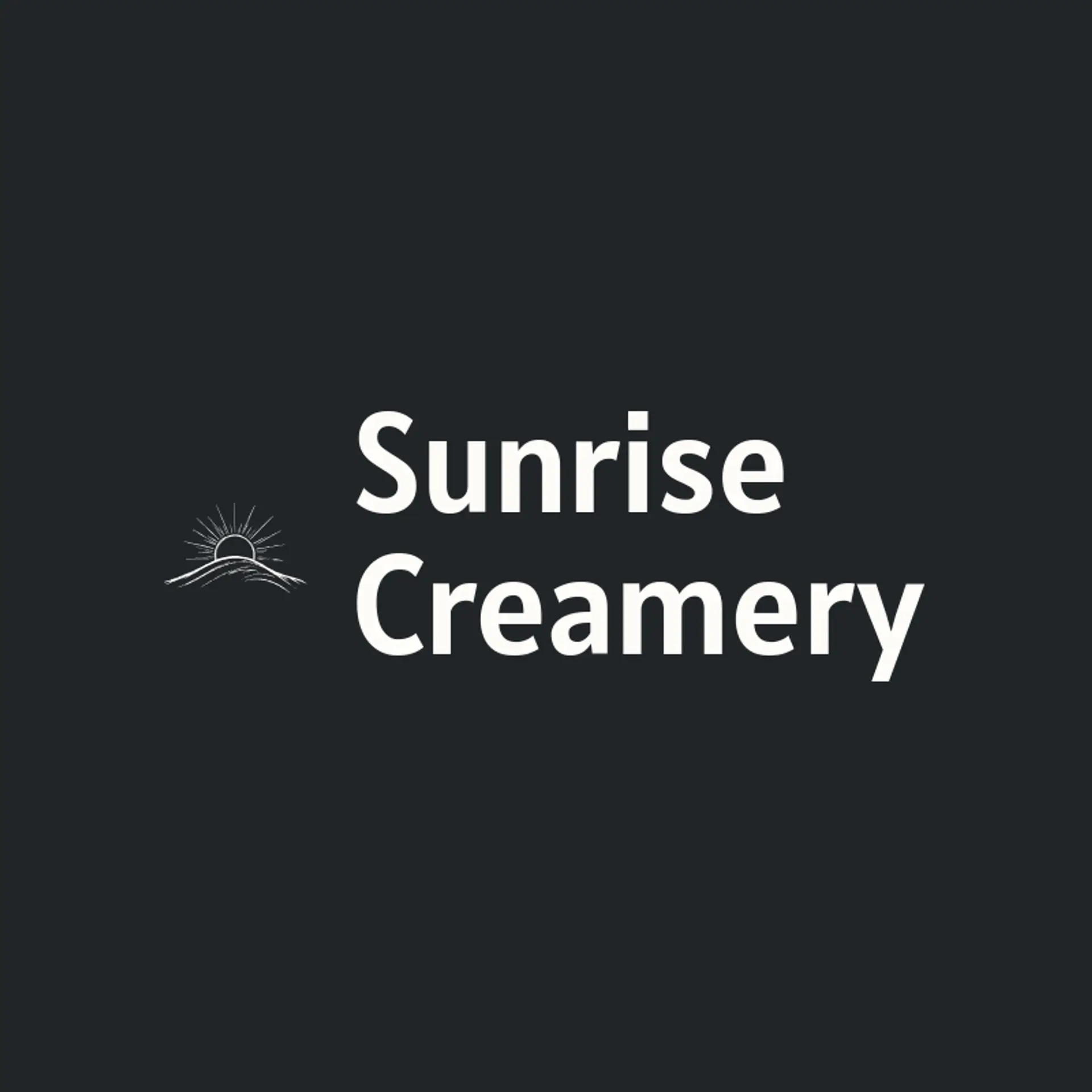 Sunrise Creamery logo for milk