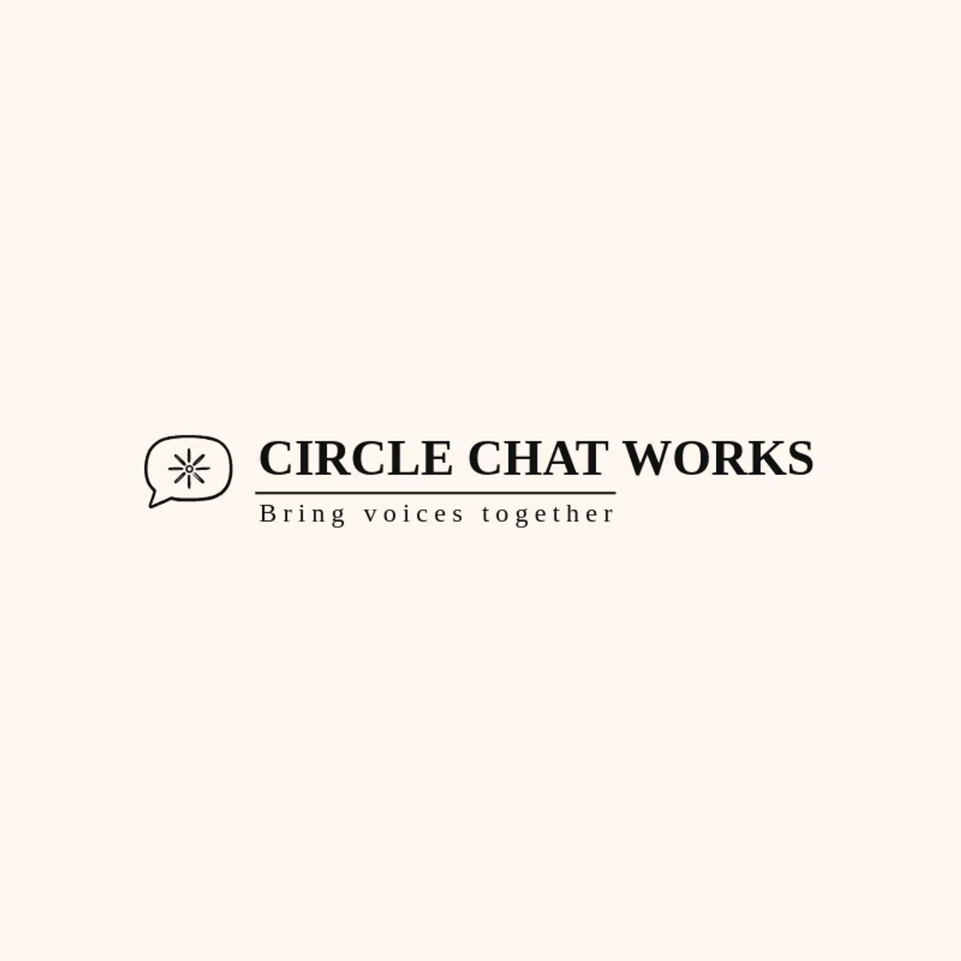 Circle Chat Works logo for call