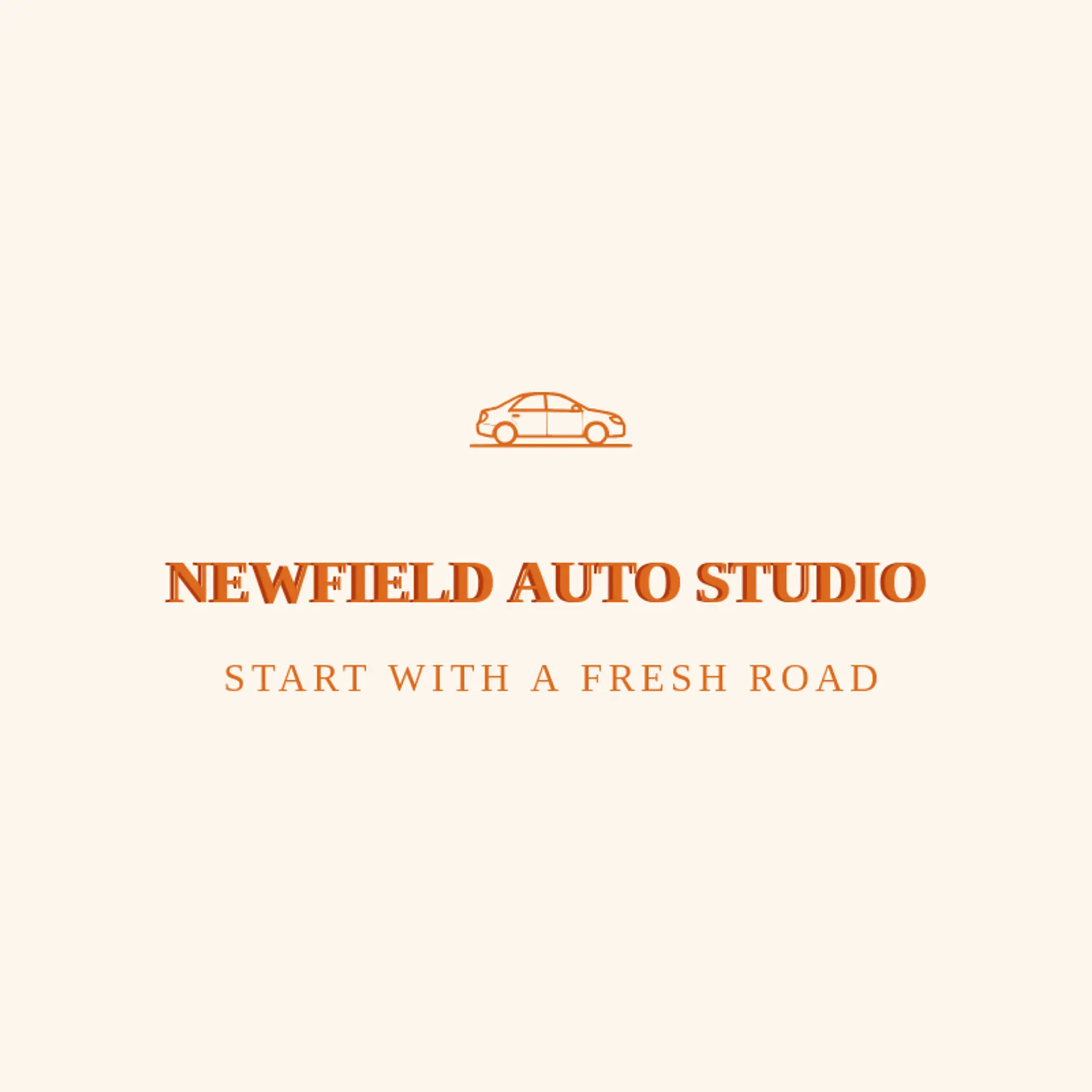 Newfield Auto Studio logo for sedan