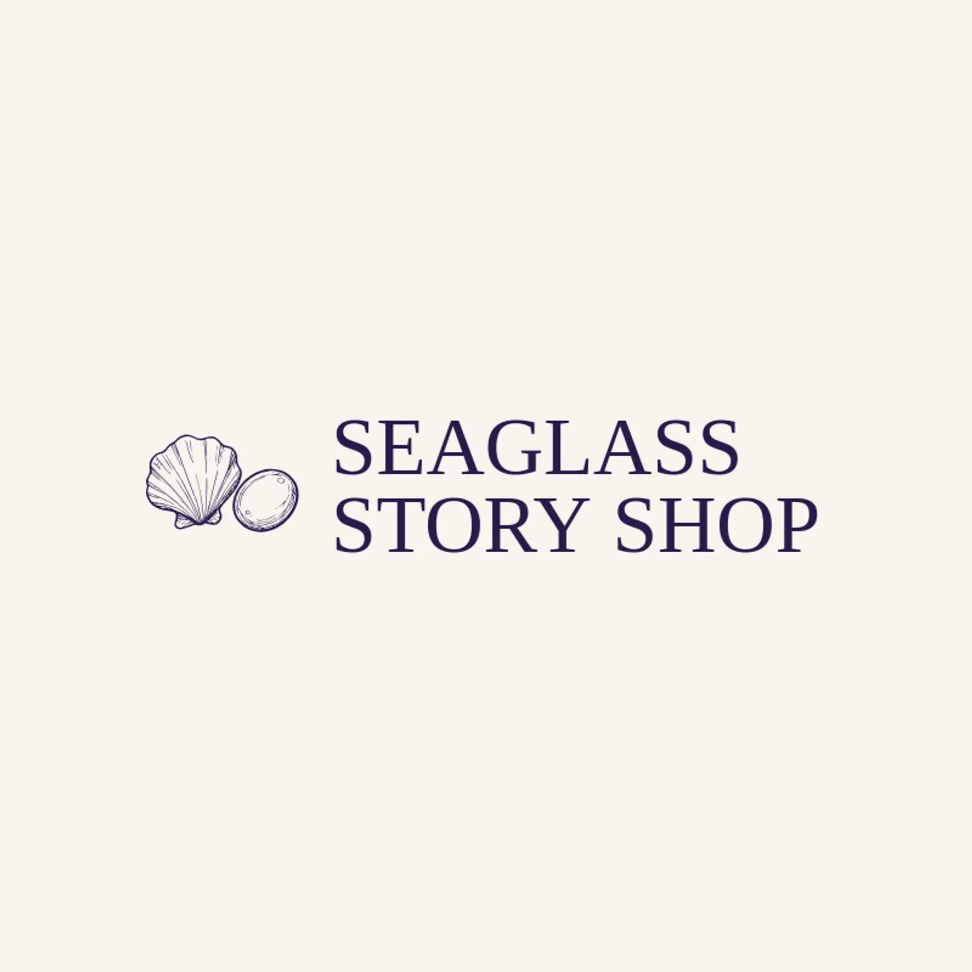 Seaglass Story Shop logo for shell