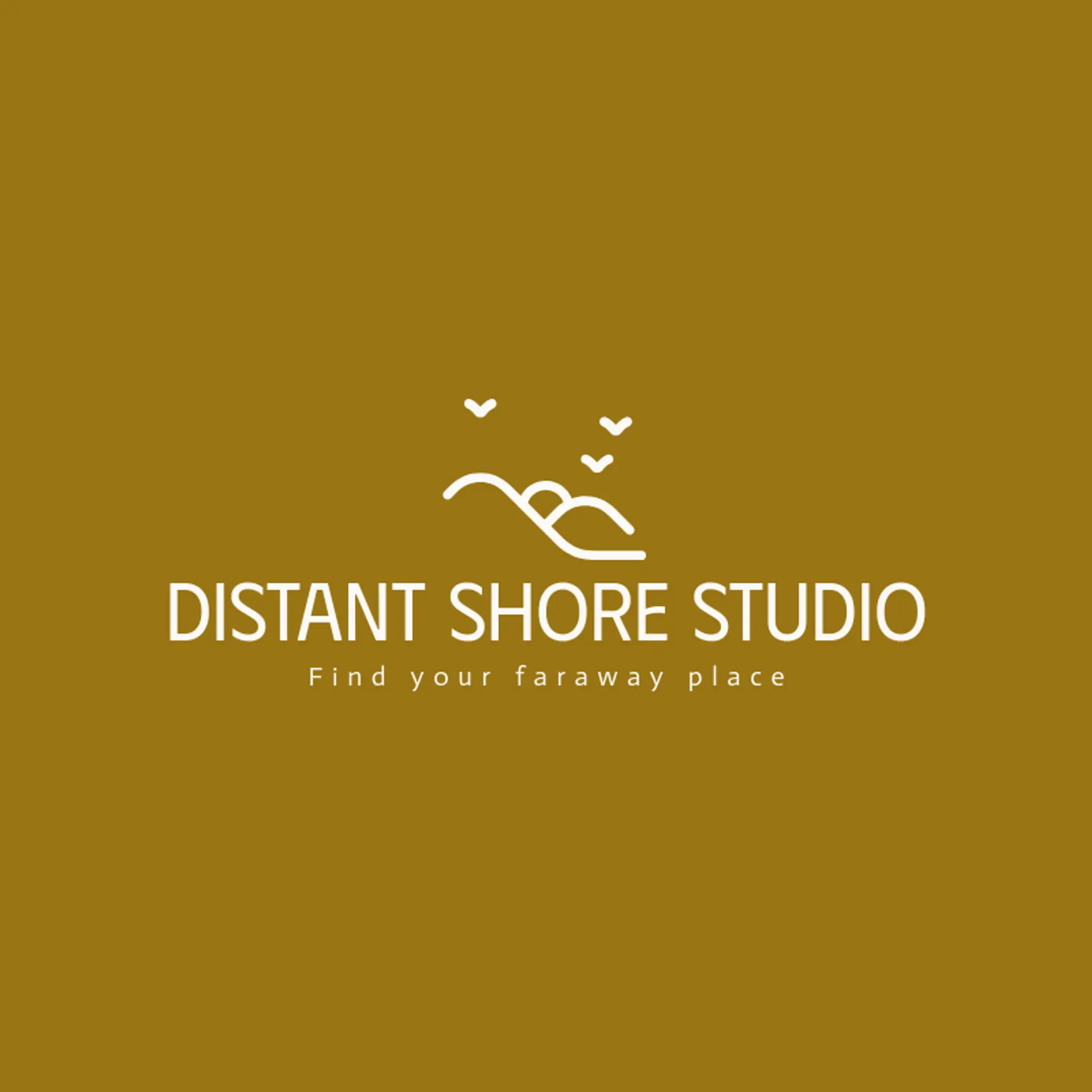 Distant Shore Studio logo for horizon