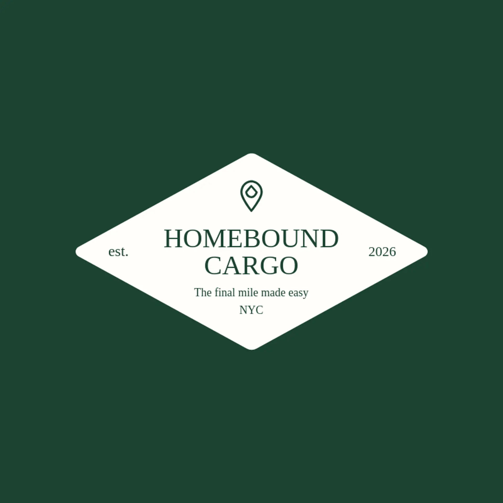 Homebound Cargo logo for logistics