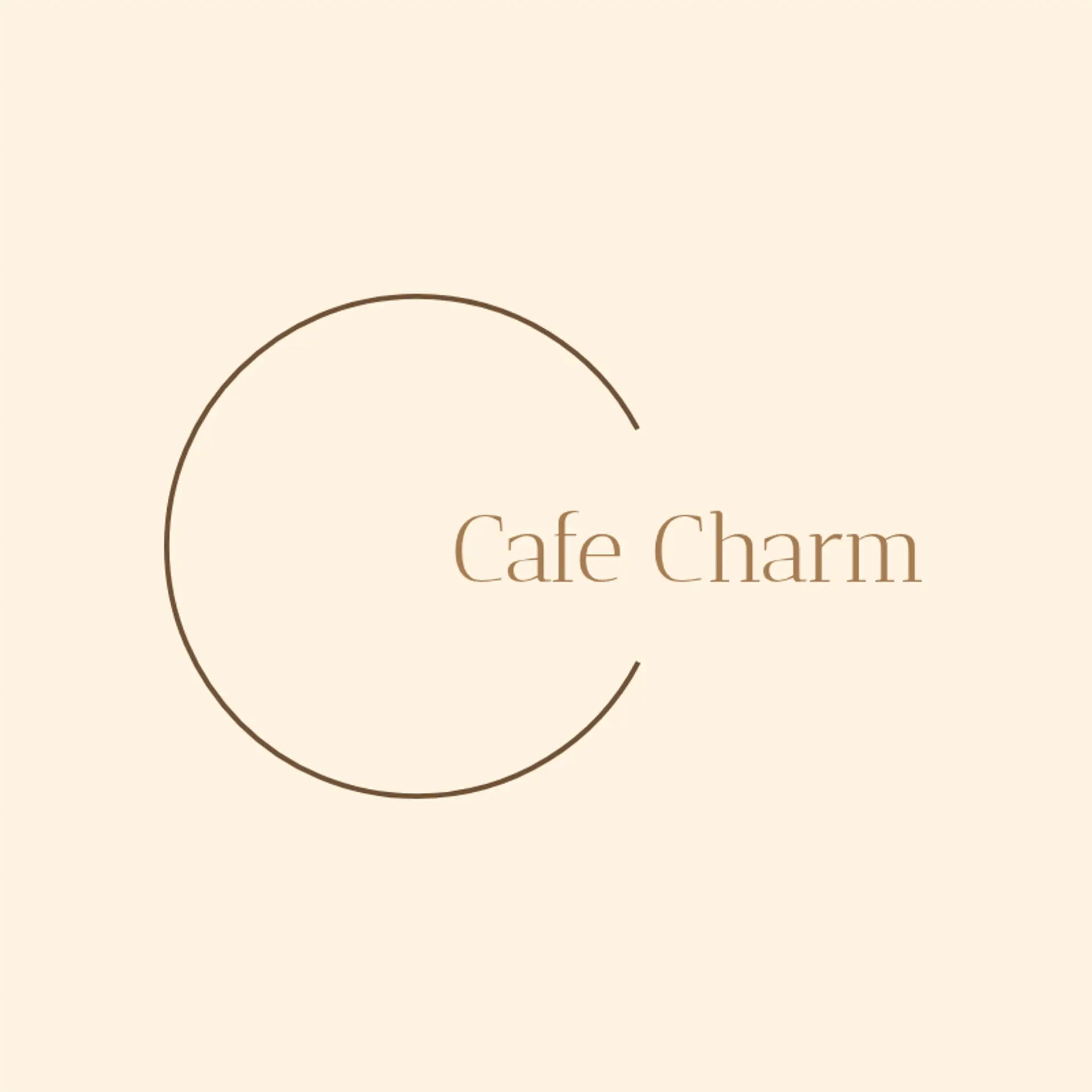 Cafe Charm logo for cafe