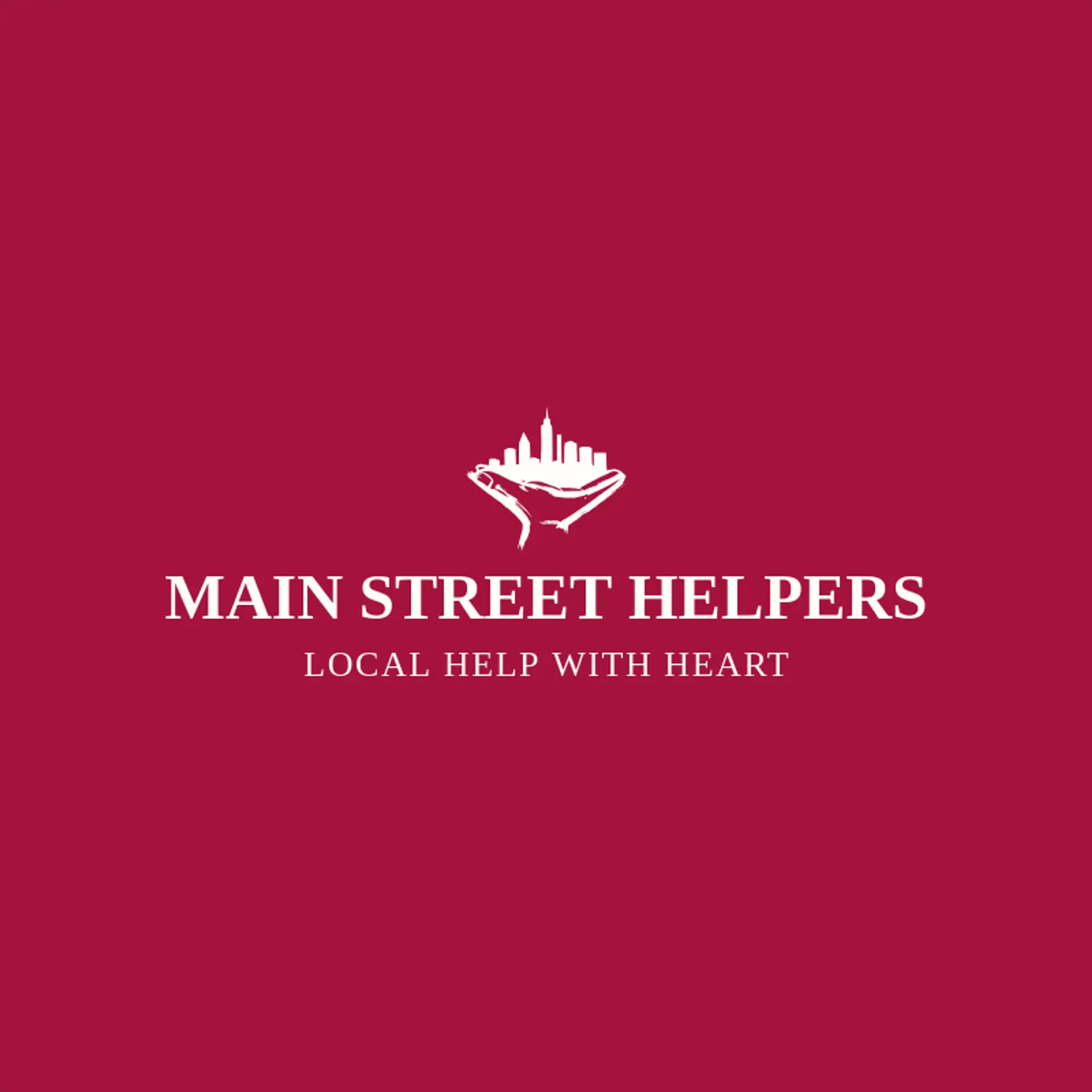 Main Street Helpers logo for helping hand