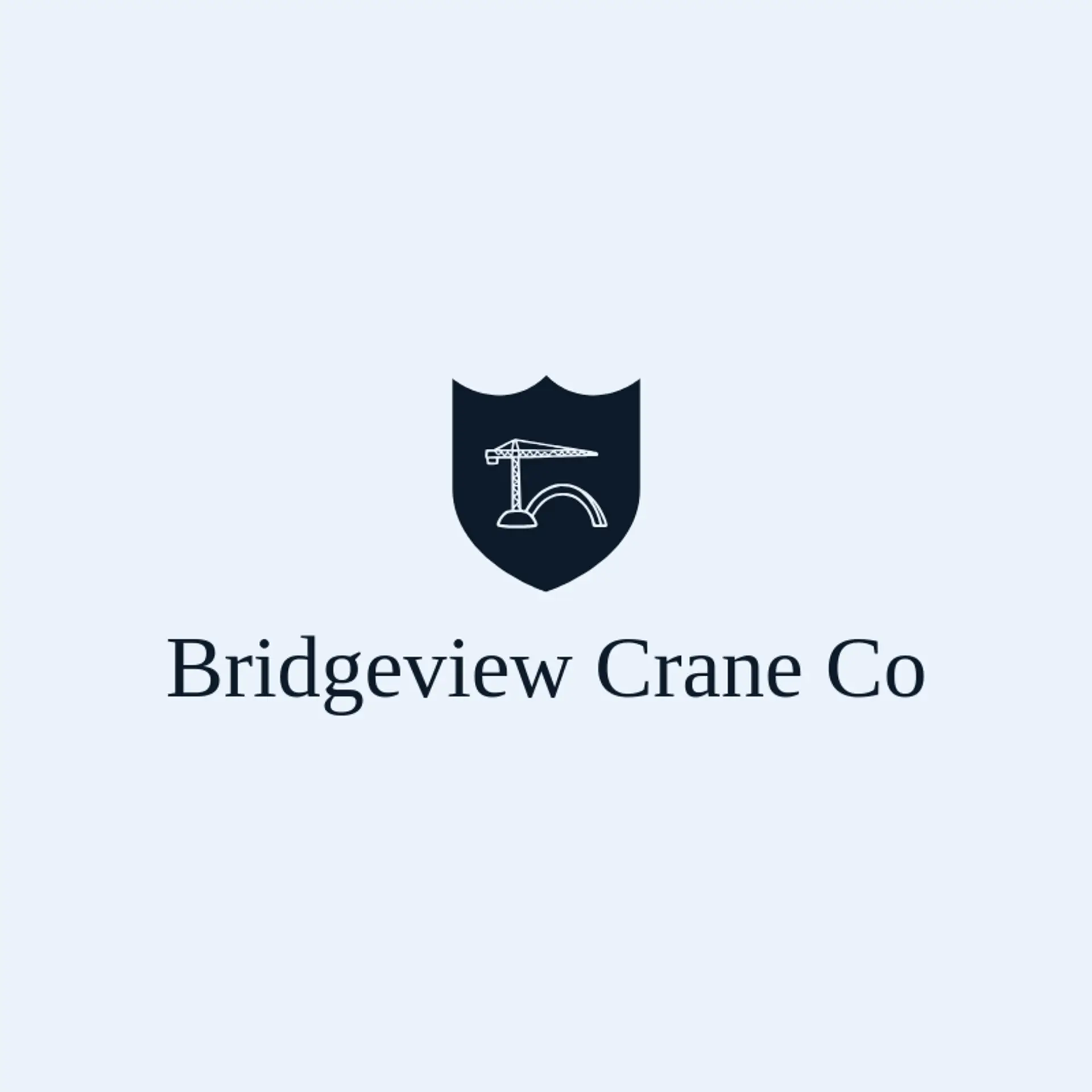 Bridgeview Crane Co logo for crane